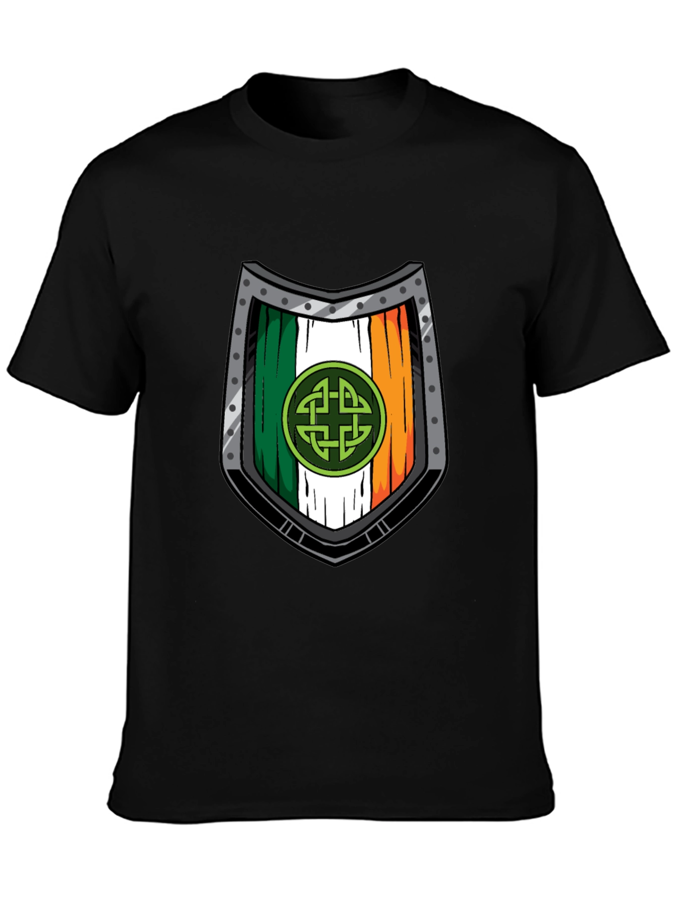 Irish Shield T-Shirt - Celtic Knot Design