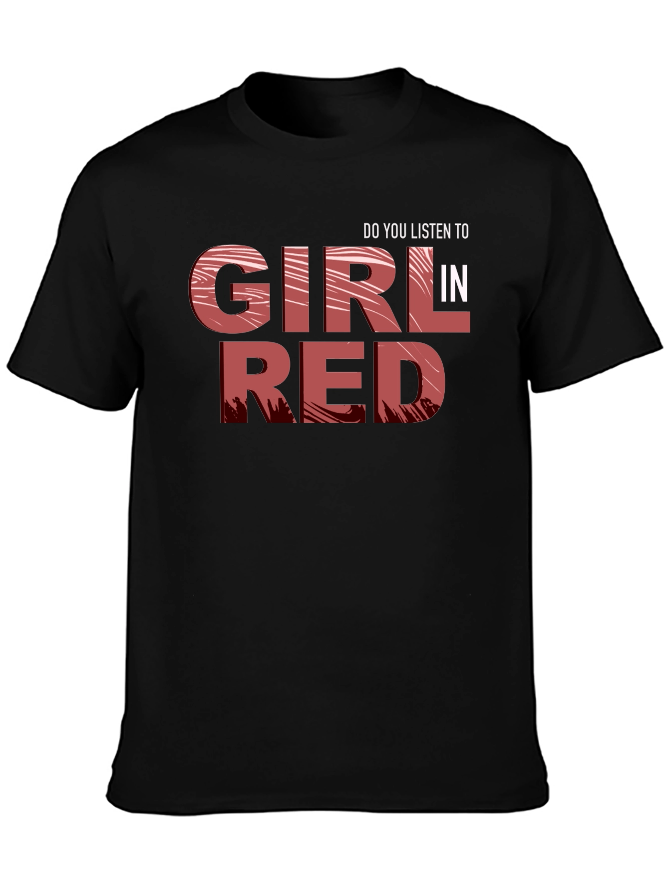Girl In Red Music Band Graphic Black T-Shirt
