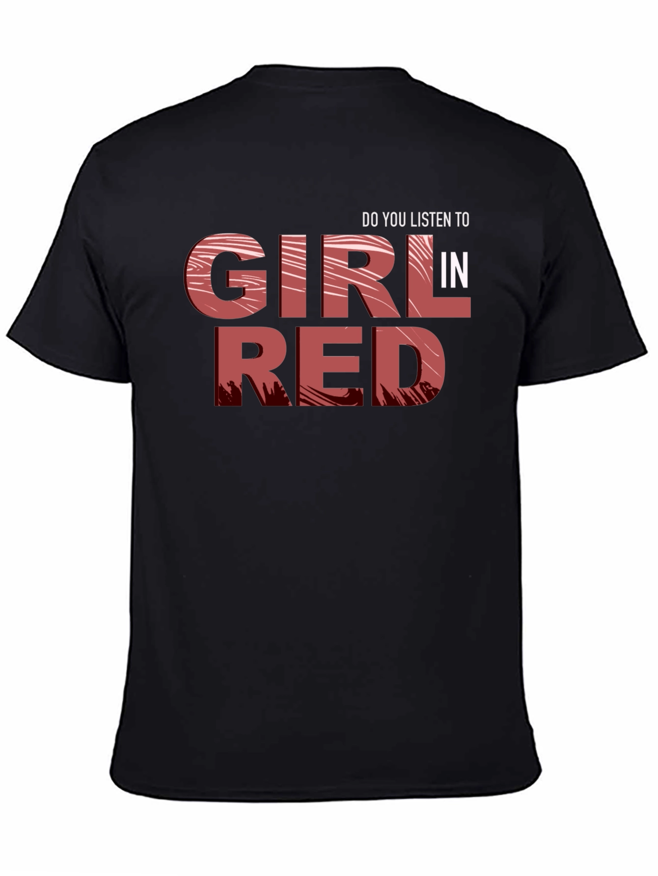 Girl In Red Music Band Graphic Black T-Shirt