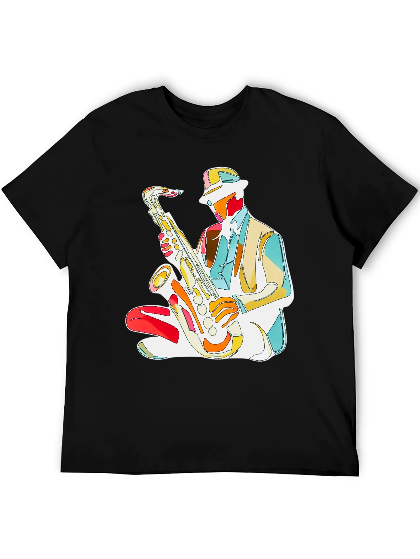 Jazz Saxophone T-Shirt - Stylish Musician Graphic Tee