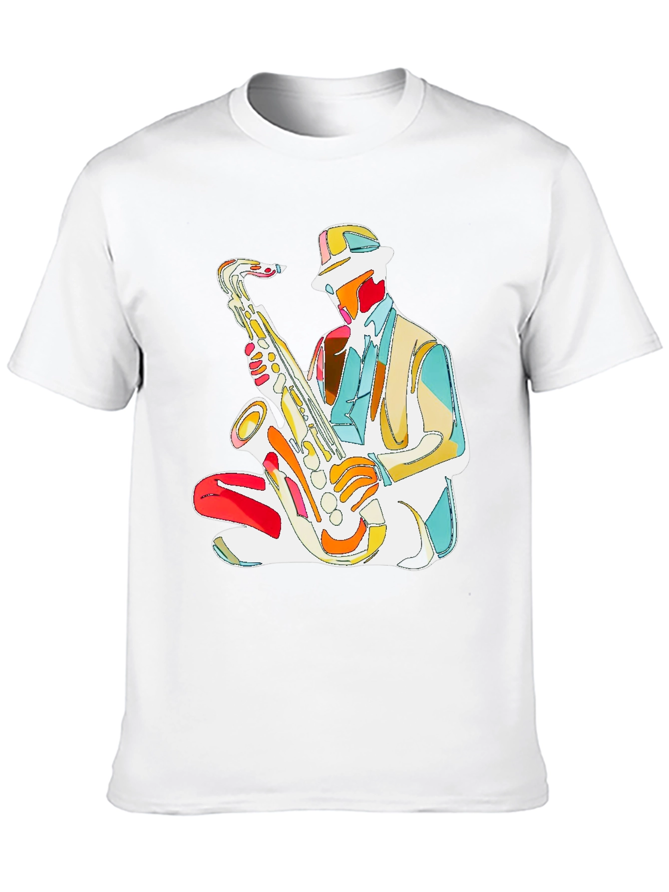Jazz Saxophone T-Shirt - Stylish Musician Graphic Tee