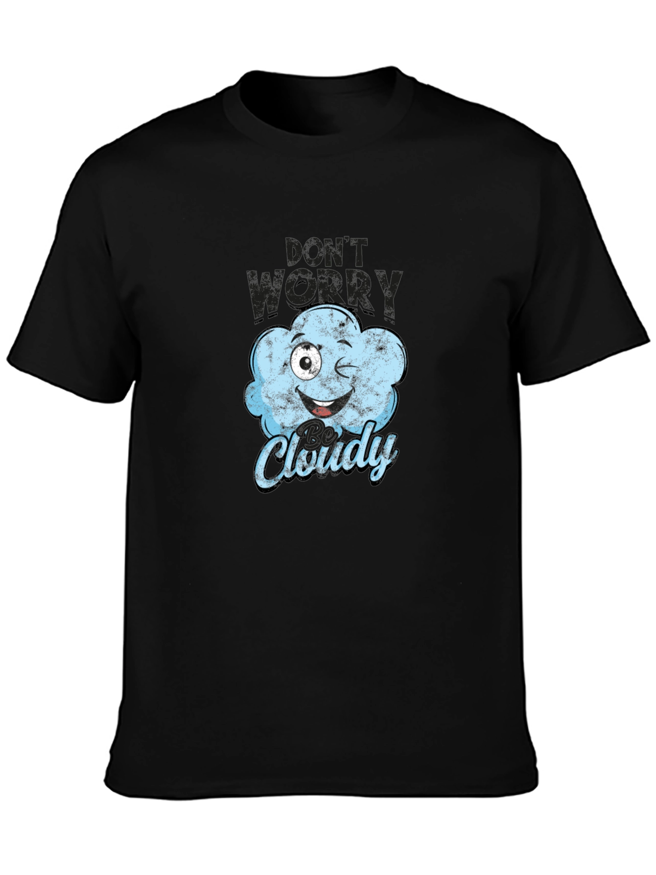 Funny Cloudy Weather Graphic T-Shirt