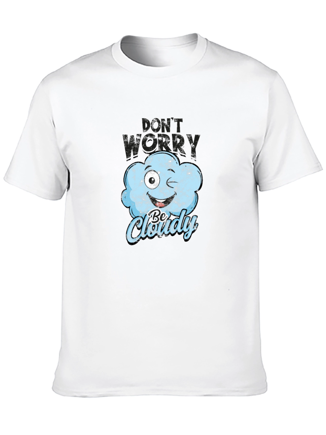 Funny Cloudy Weather Graphic T-Shirt