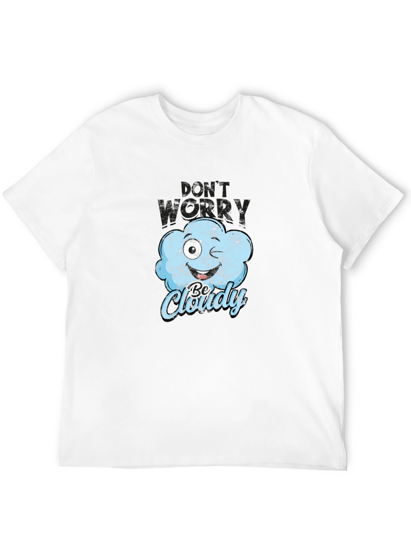 Funny Cloudy Weather Graphic T-Shirt