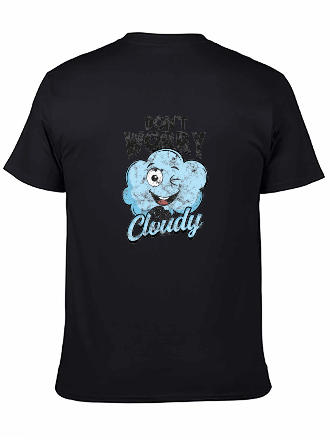 Funny Cloudy Weather Graphic T-Shirt