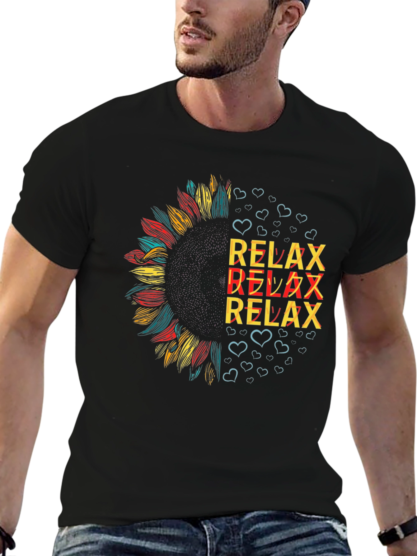 Relax Sunflower Graphic Tee