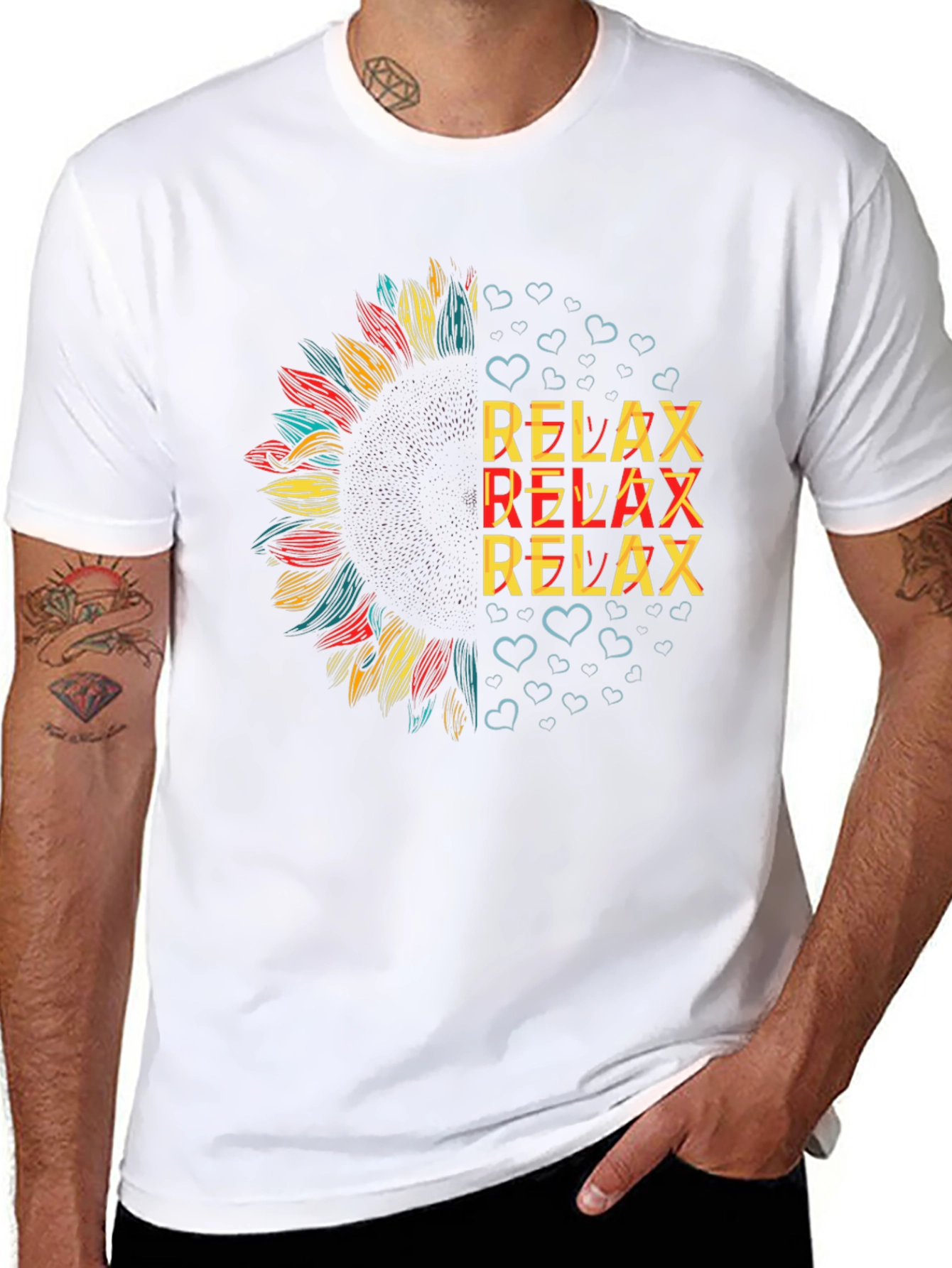 Relax Sunflower Graphic Tee