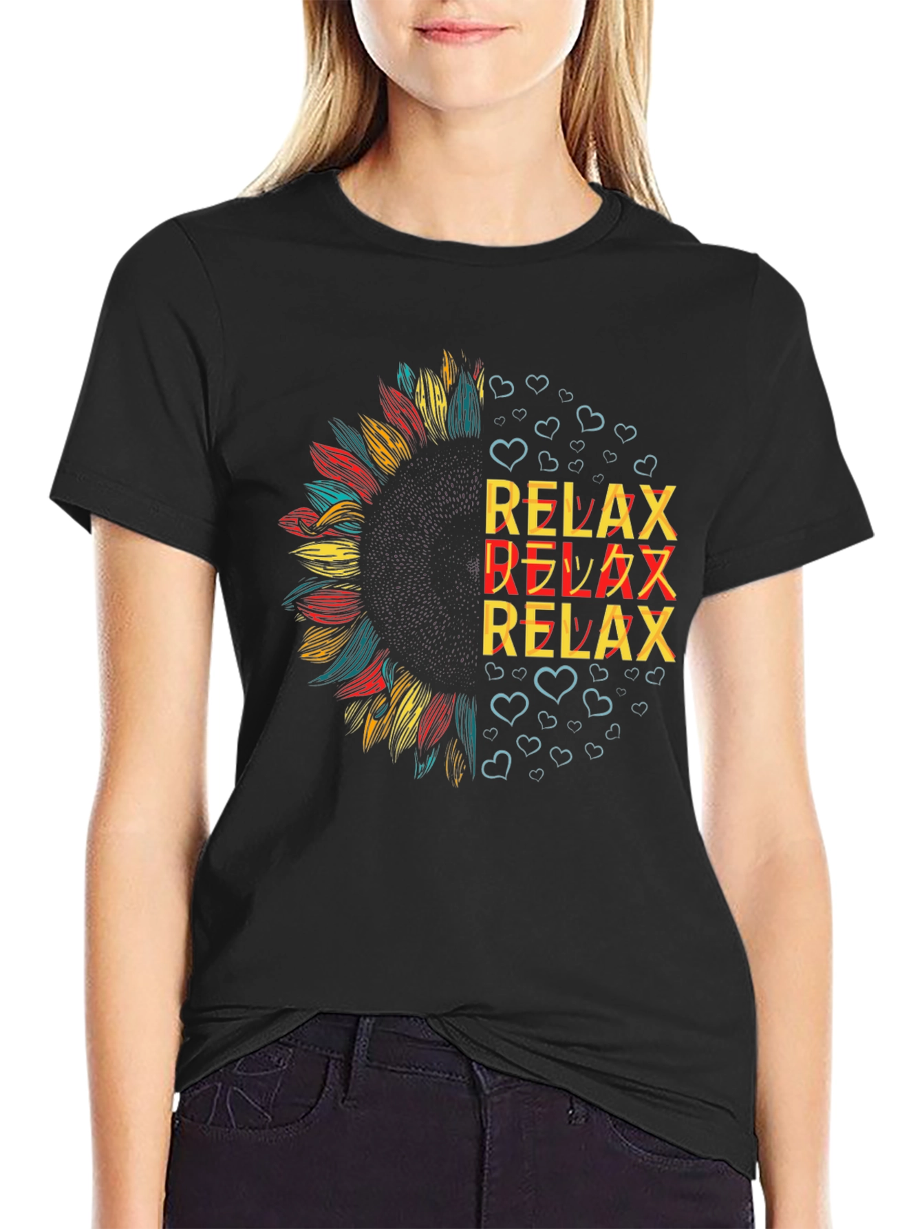 Relax Sunflower Graphic Tee