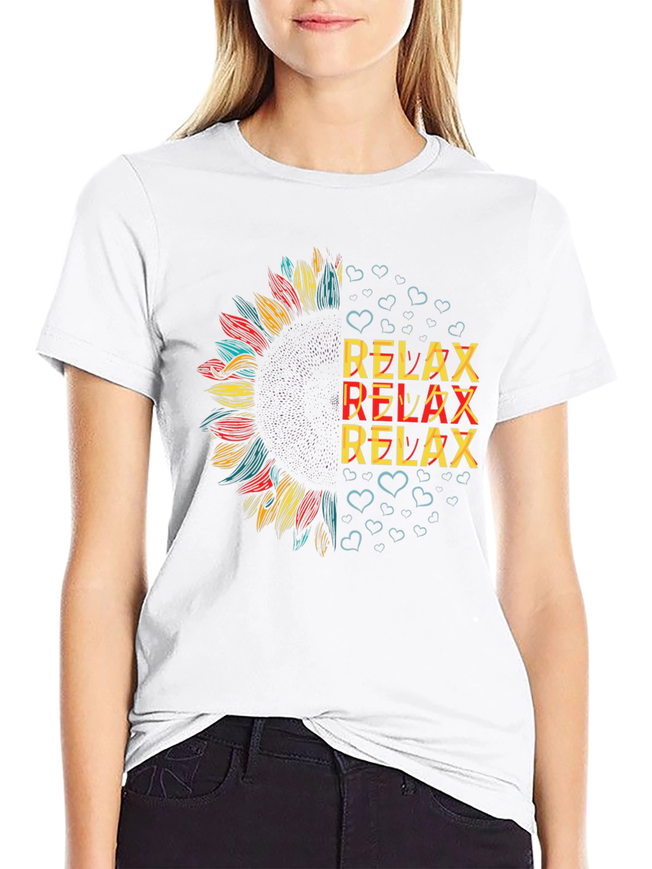 Relax Sunflower Graphic Tee