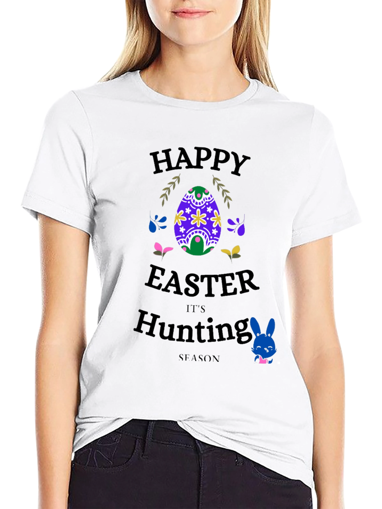 Happy Easter Hunting Season Graphic Tee