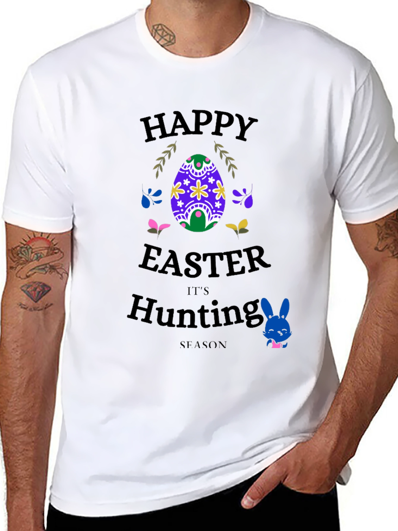 Happy Easter Hunting Season Graphic Tee