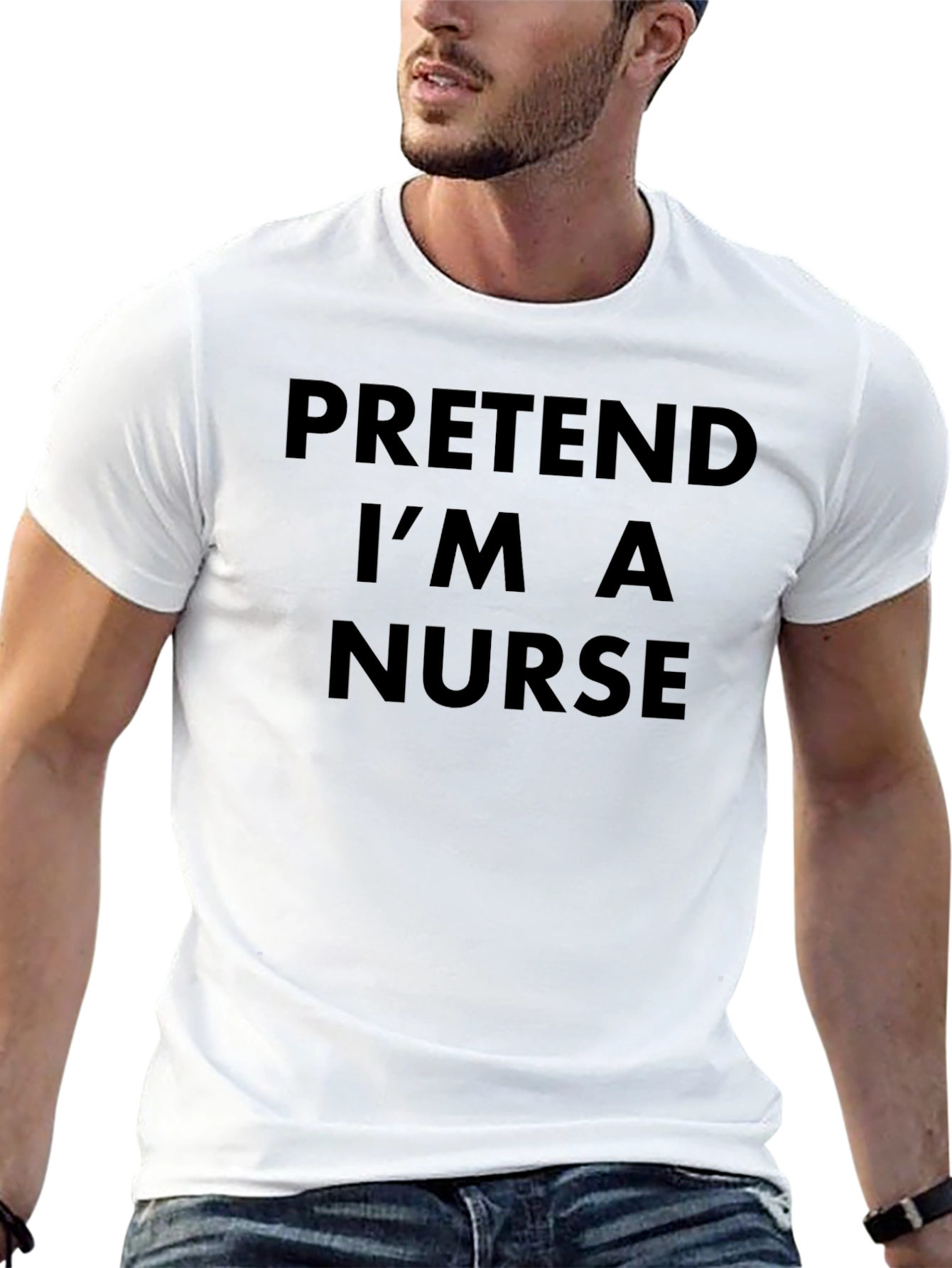 Pretend Im A Nurse T-Shirt - Funny Lazy Costume