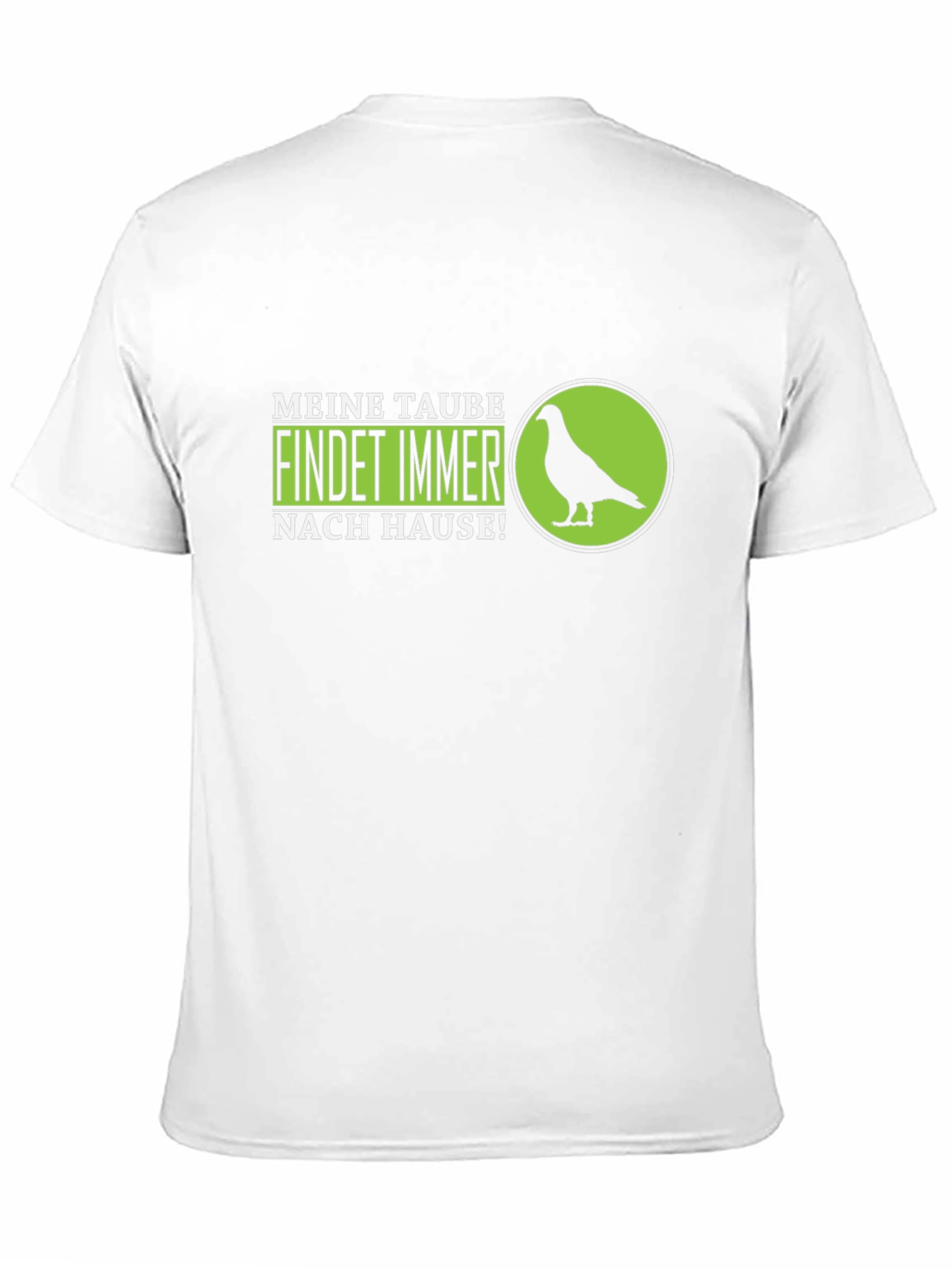Meine Taube Pigeon Graphic Tee - Black Cotton T-Shirt