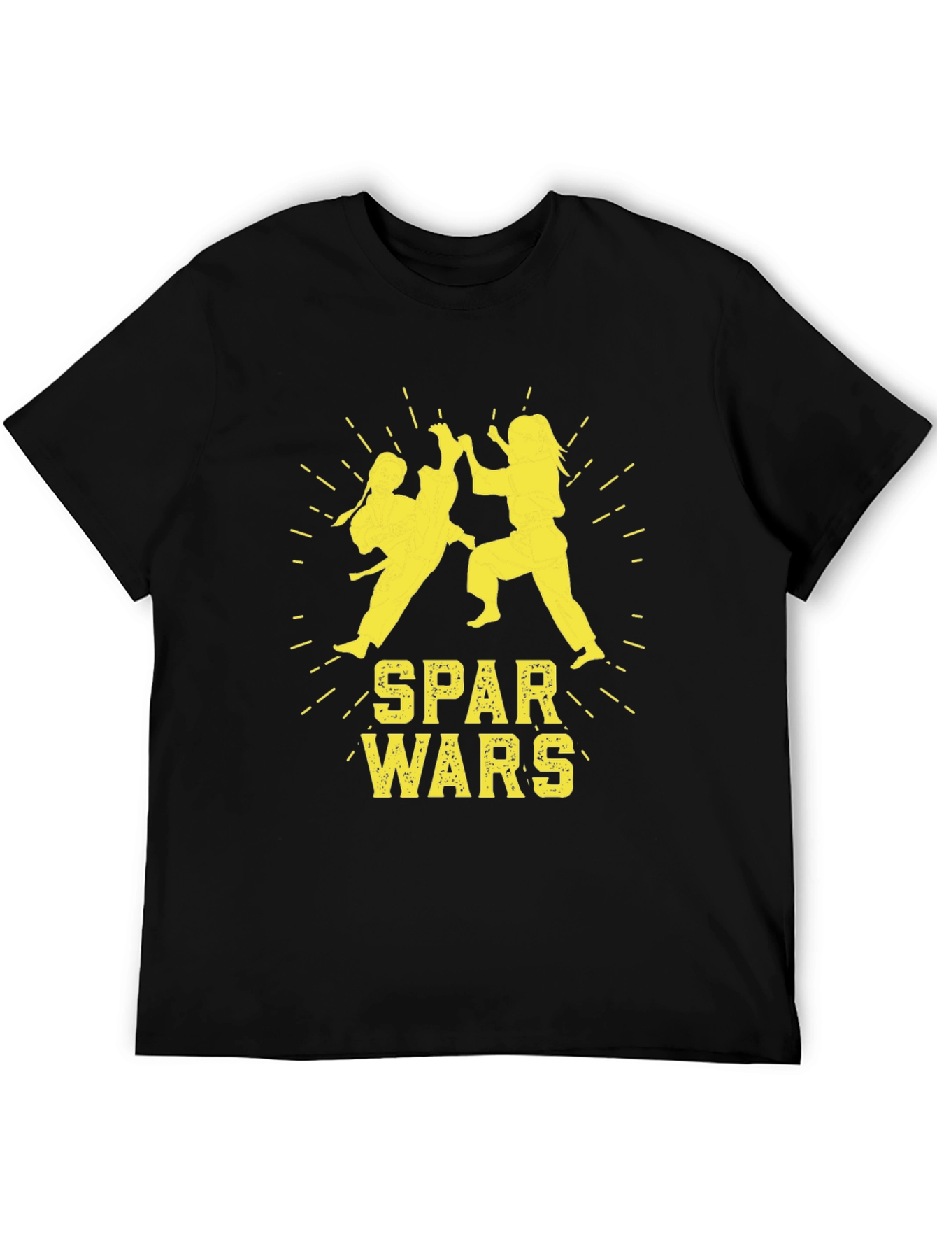 Spar Wars Black T-Shirt - Martial Arts Combat Tee