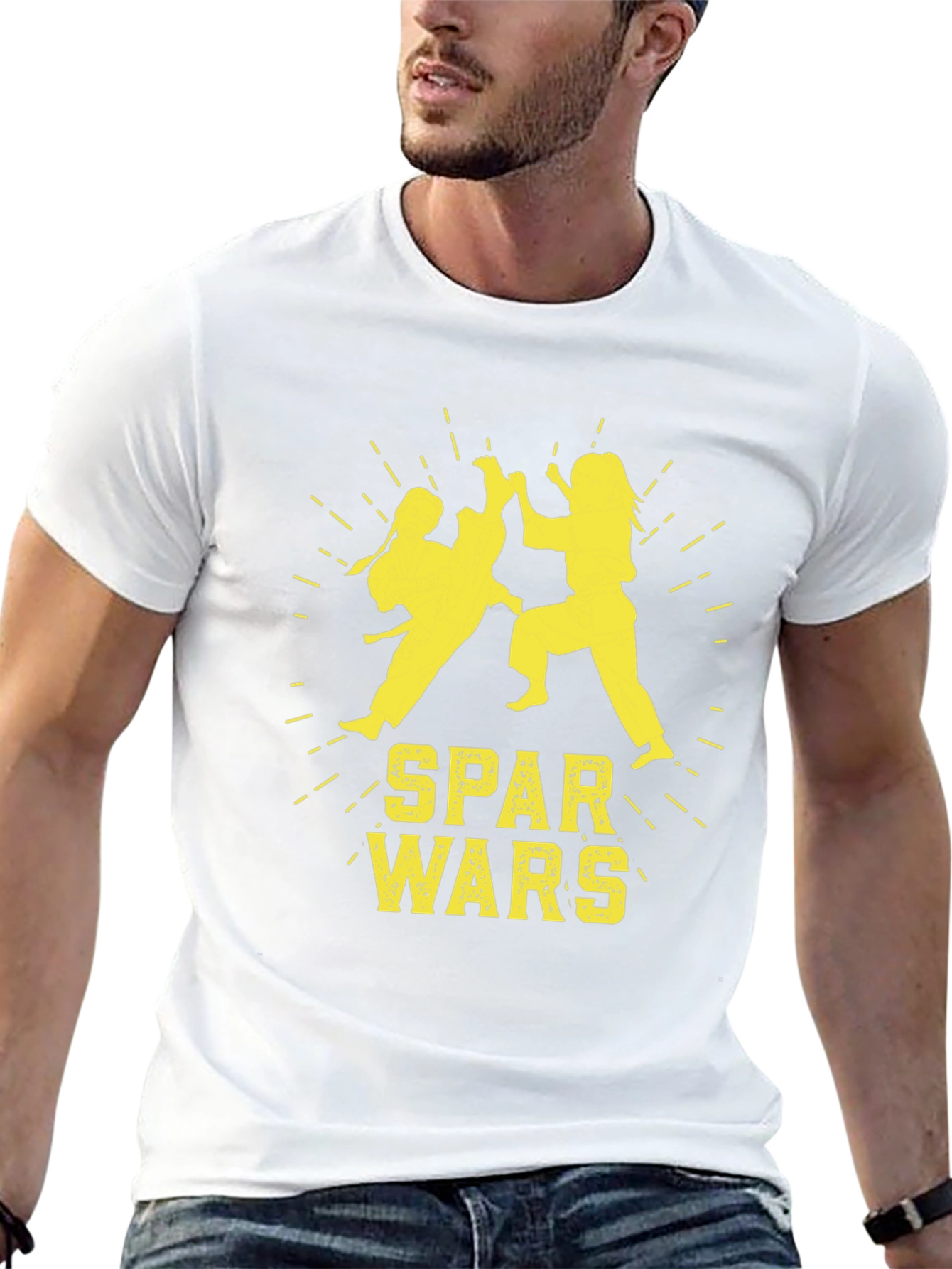 Spar Wars Black T-Shirt - Martial Arts Combat Tee