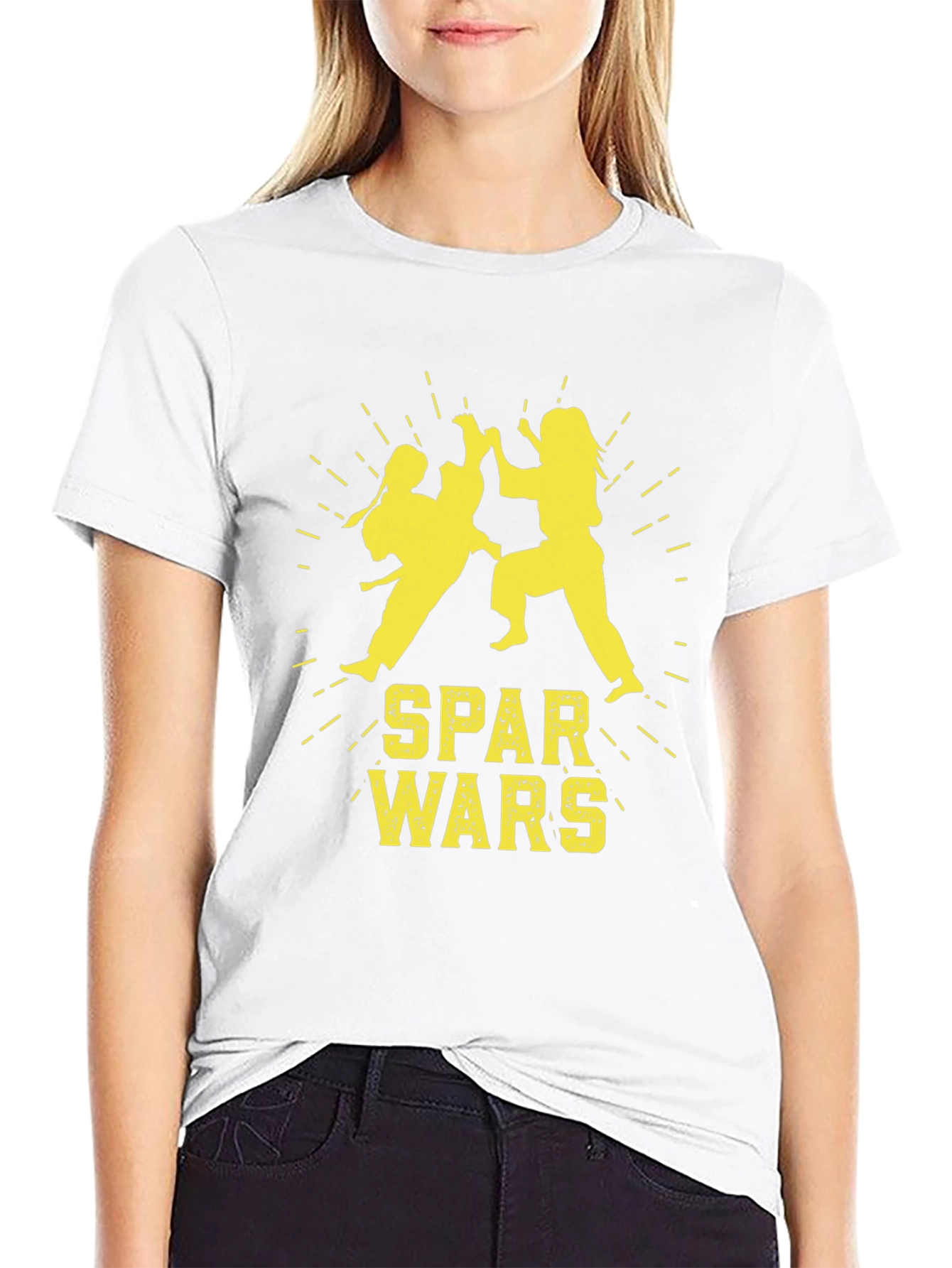 Spar Wars Black T-Shirt - Martial Arts Combat Tee