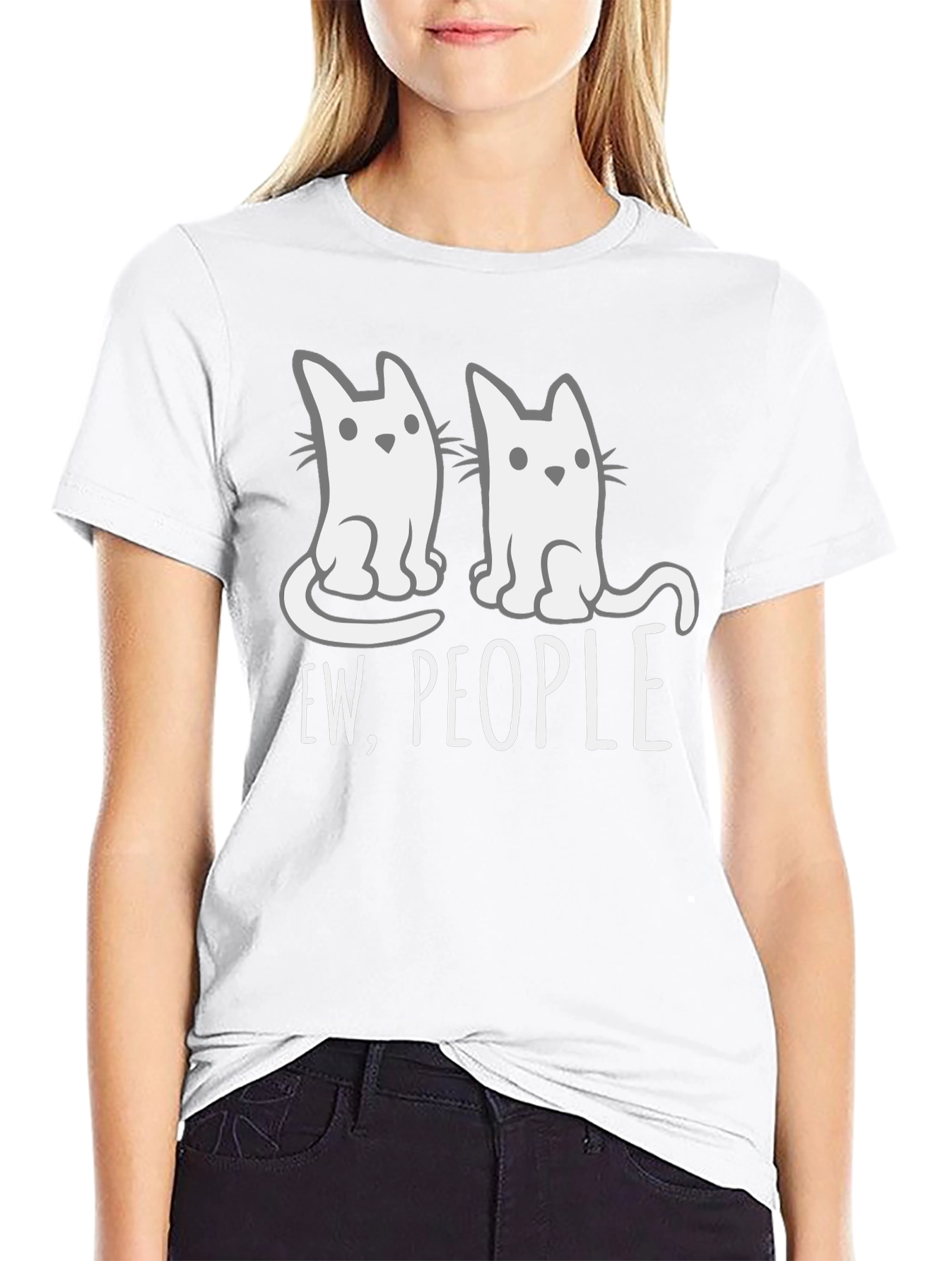 Ew People Cat T-Shirt - Funny Graphic Tee