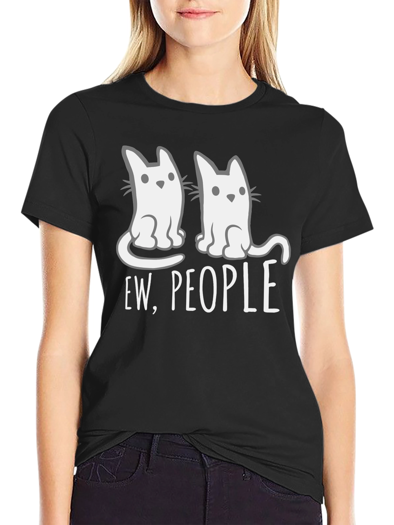 Ew People Cat T-Shirt - Funny Graphic Tee