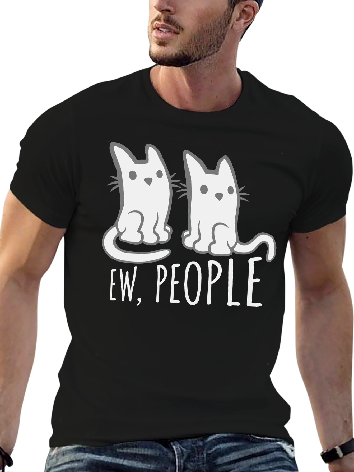 Ew People Cat T-Shirt - Funny Graphic Tee