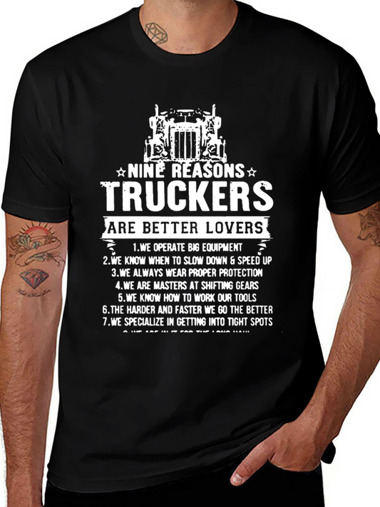 Trucker Lovers T-Shirt - 9 Reasons