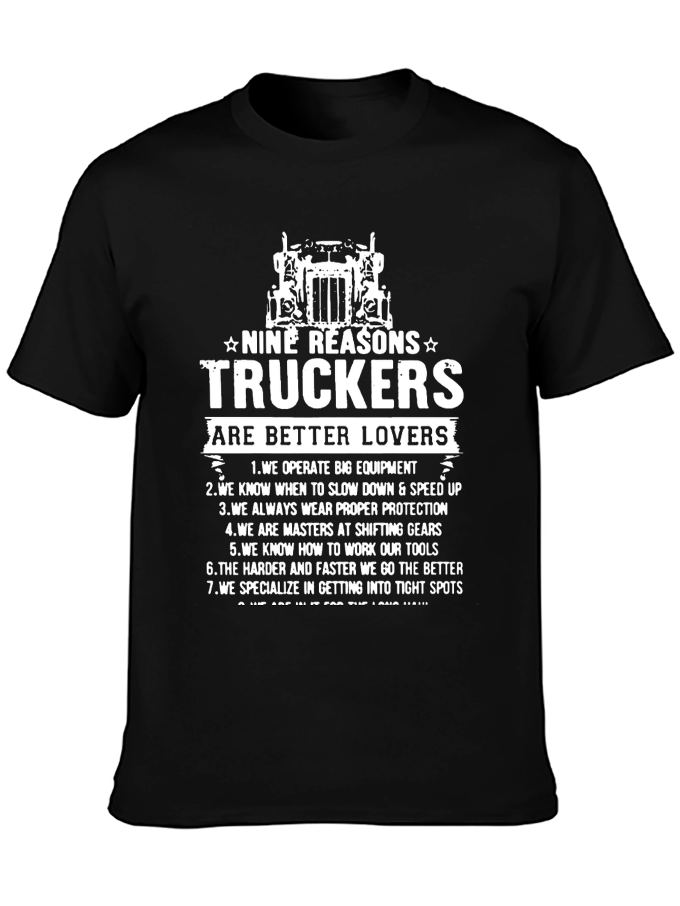 Trucker Lovers T-Shirt - 9 Reasons