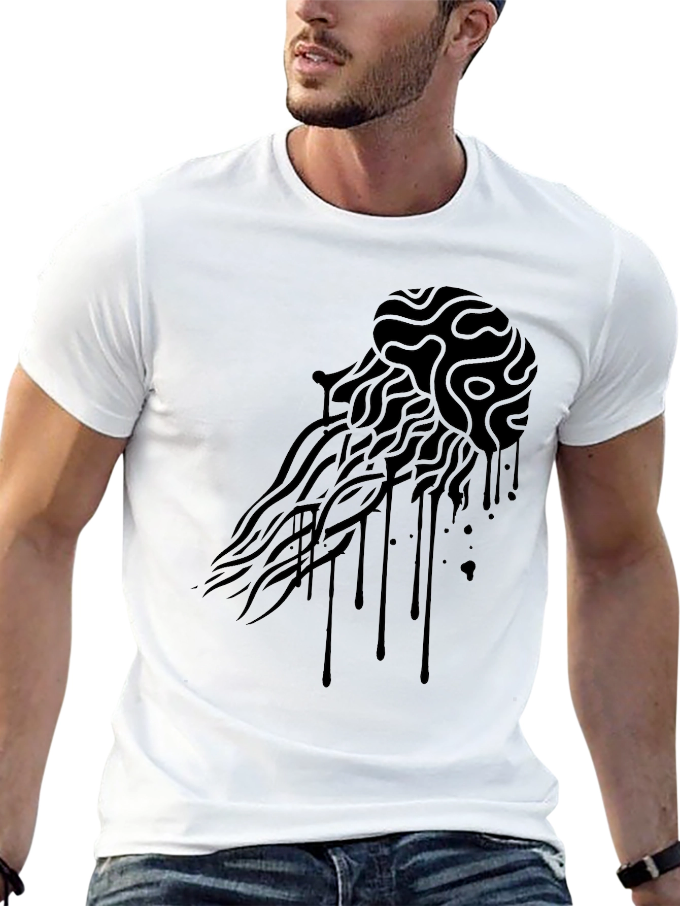 Jellyfish Graphic Tee - Modern Streetwear Style