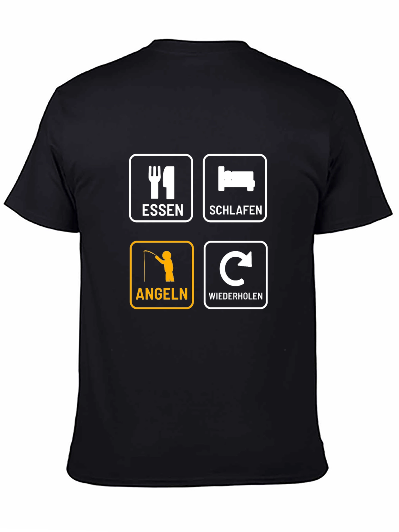 Eat Sleep Fish Repeat T-Shirt - Angeln Essen Schlafen
