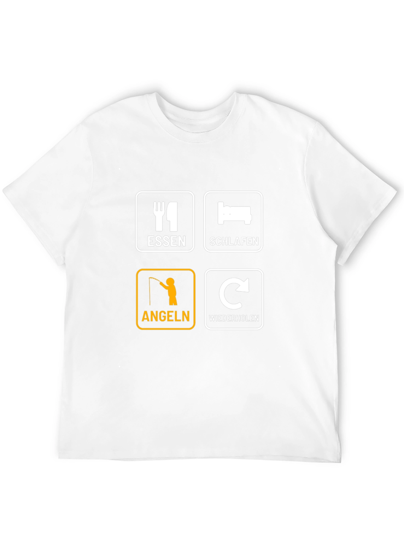 Eat Sleep Fish Repeat T-Shirt - Angeln Essen Schlafen