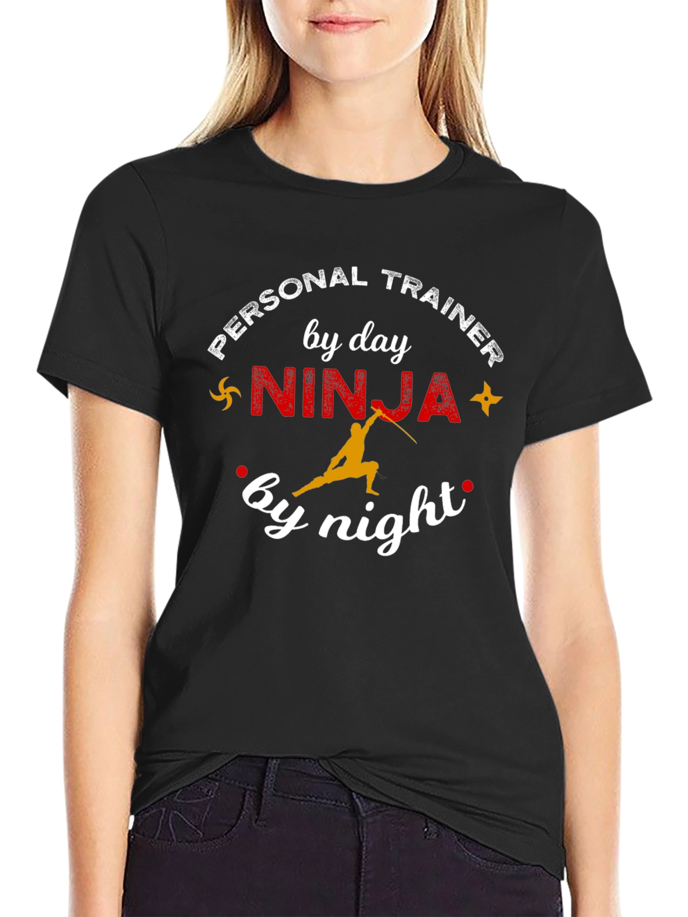 Personal Trainer Ninja T-Shirt Funny Gym Workout Tee