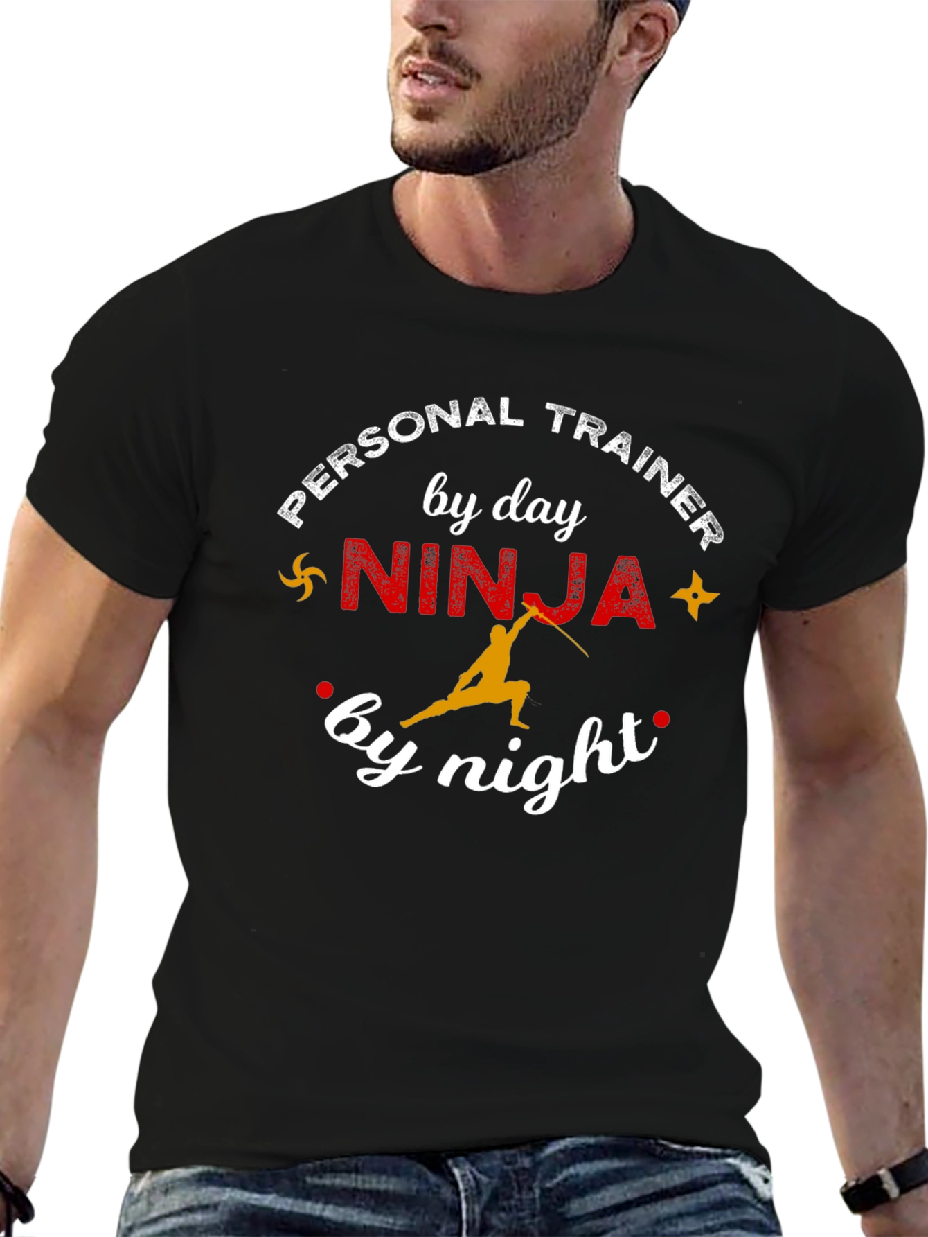 Personal Trainer Ninja T-Shirt Funny Gym Workout Tee