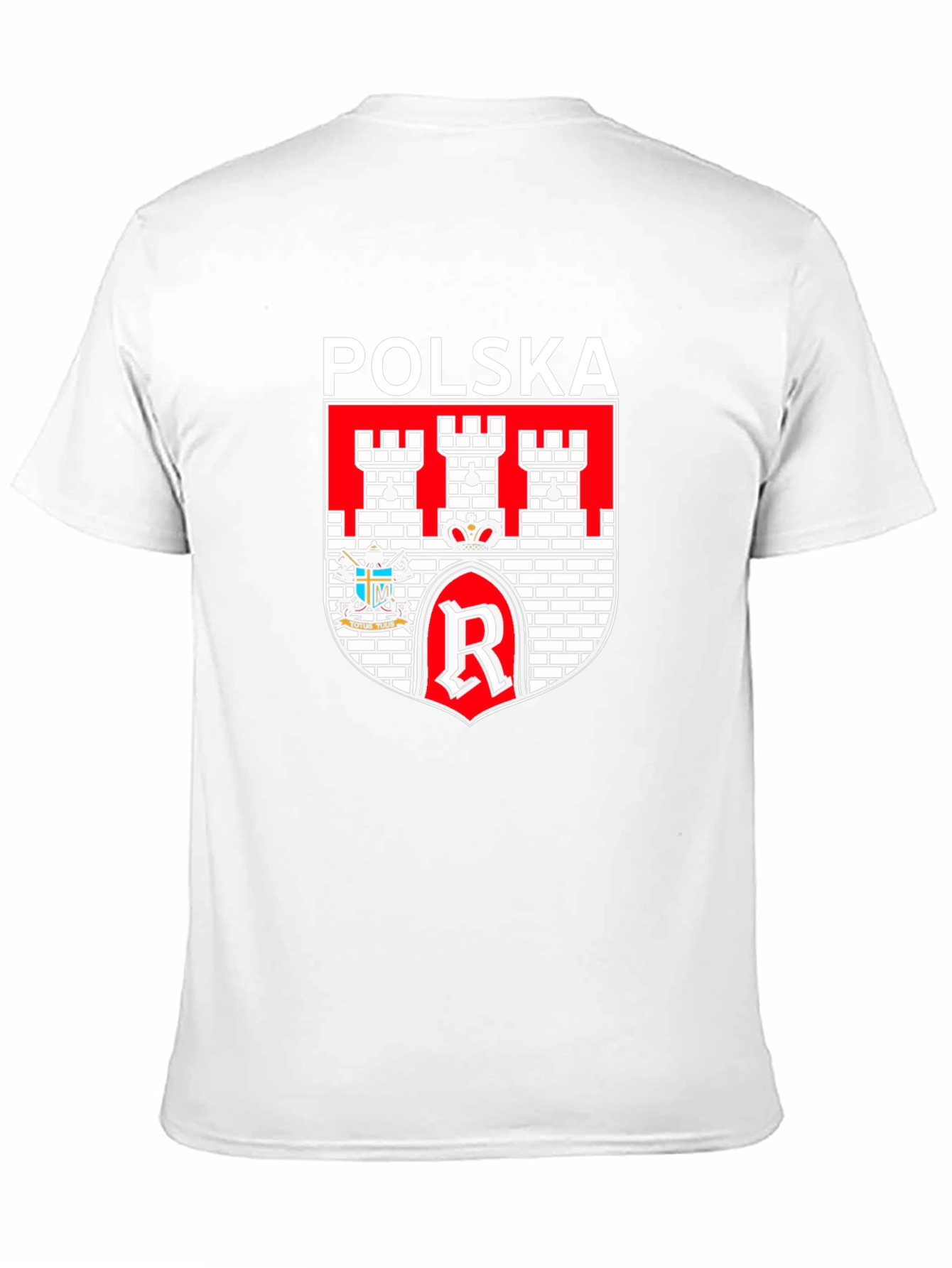 Polska Coat of Arms Graphic T-Shirt - Black