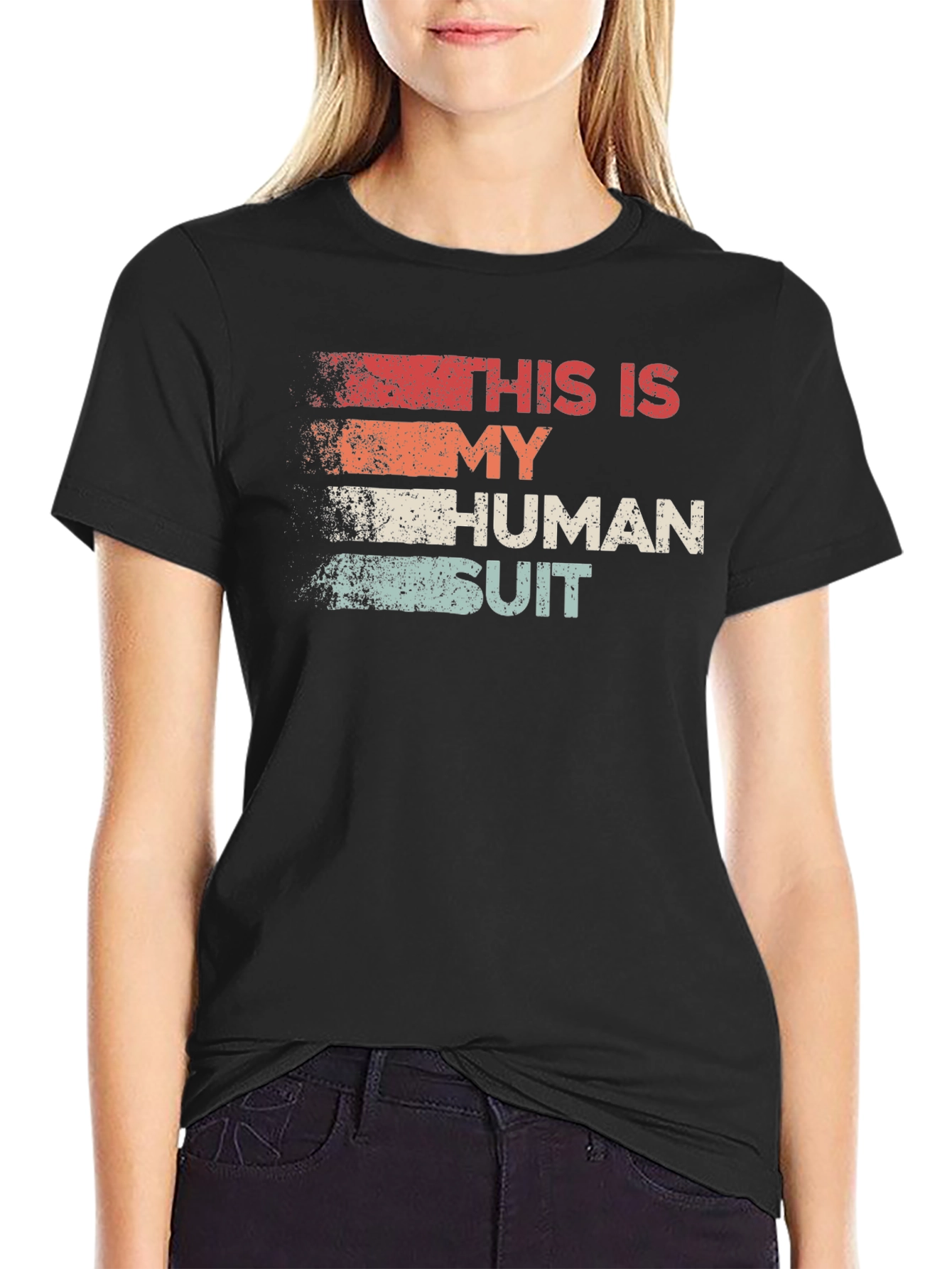 Human Suit Graphic Tee - Black