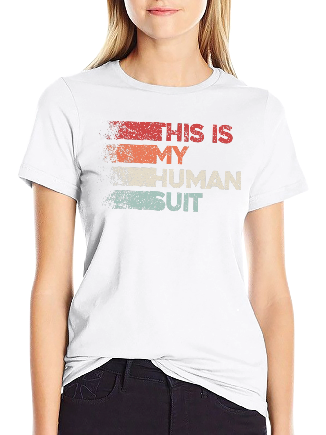 Human Suit Graphic Tee - Black