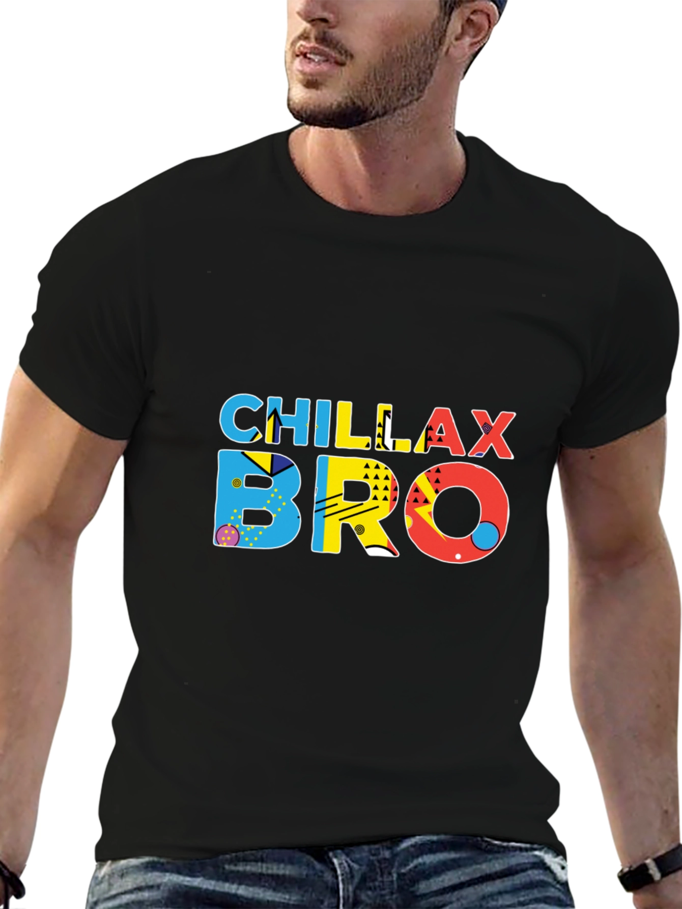 Chillax Bro Graphic T-Shirt - Trendy Casual Wear