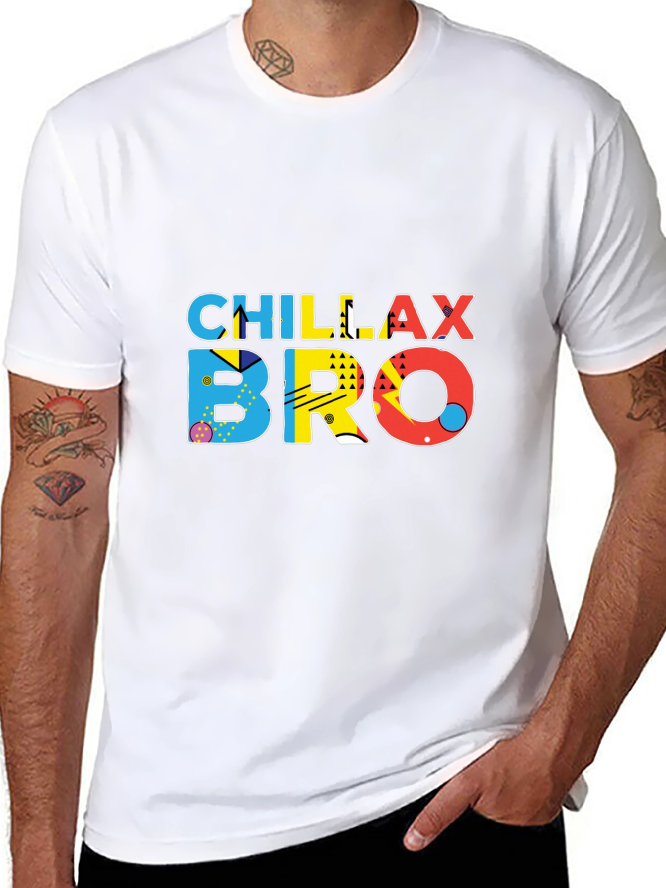 Chillax Bro Graphic T-Shirt - Trendy Casual Wear