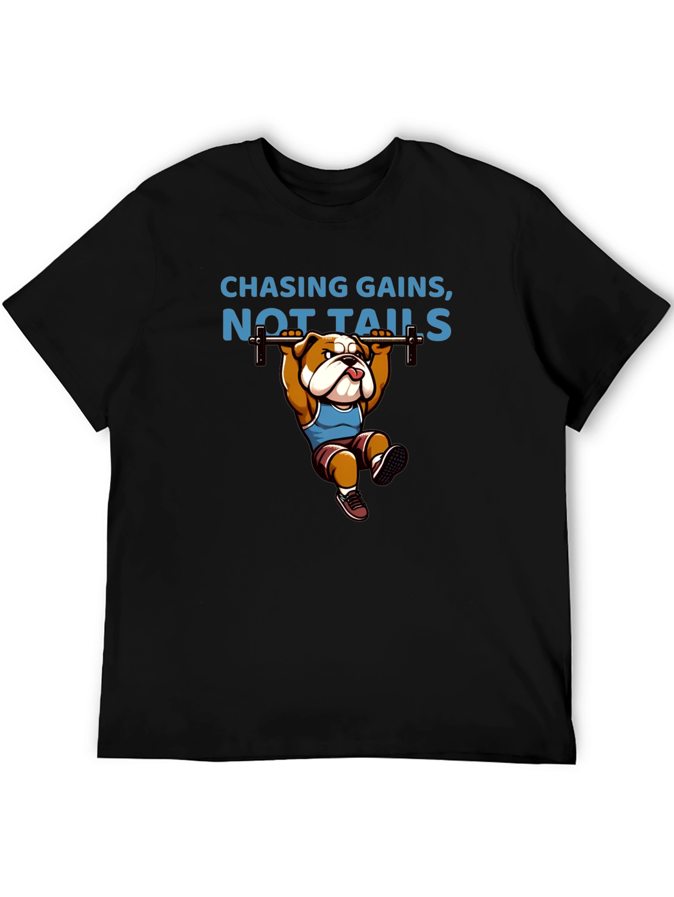 Chasing Gains Bulldog Gym T-Shirt
