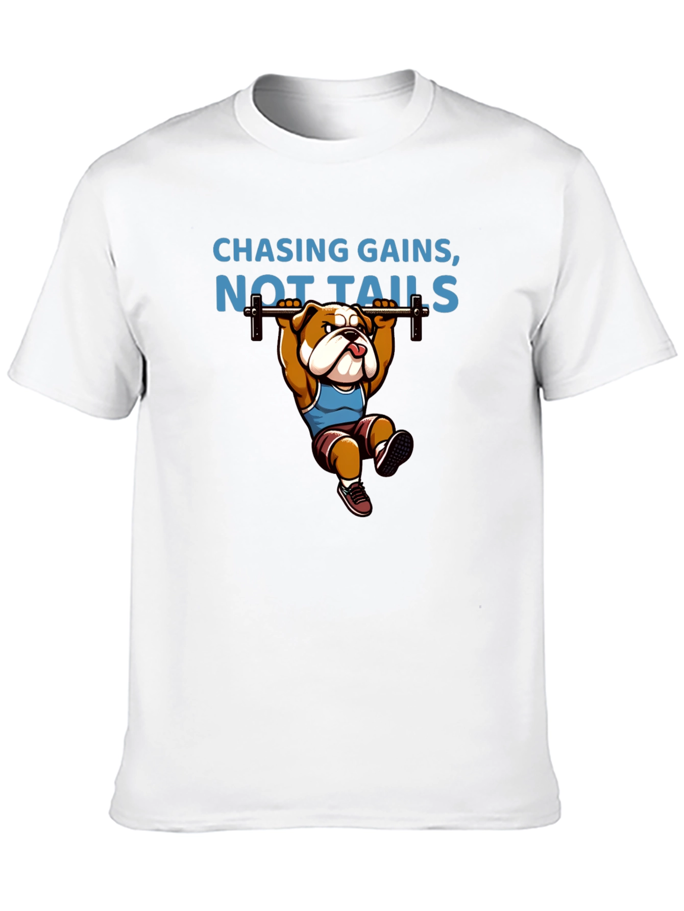 Chasing Gains Bulldog Gym T-Shirt