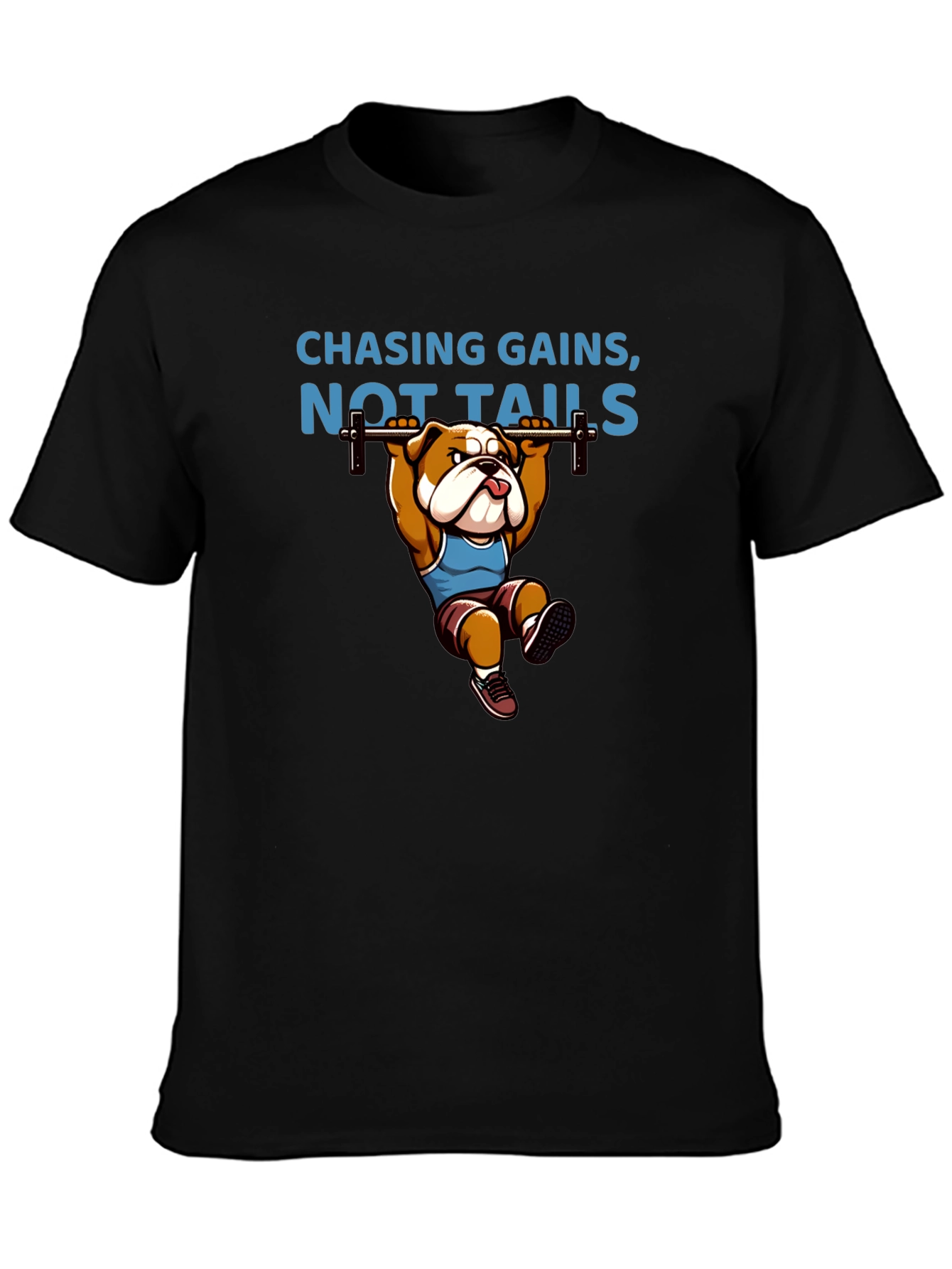 Chasing Gains Bulldog Gym T-Shirt