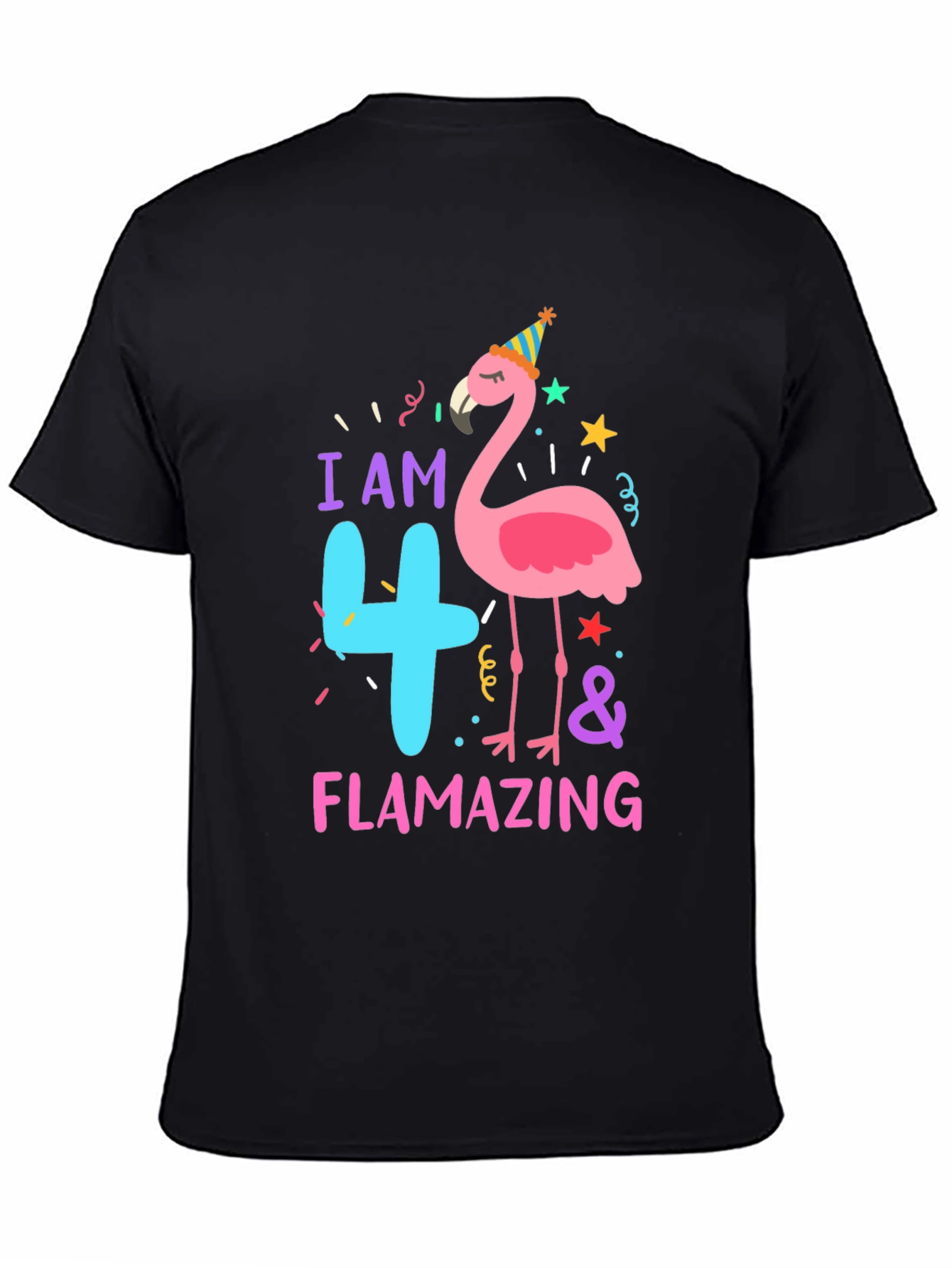 Flamazing 4th Birthday Flamingo T-Shirt
