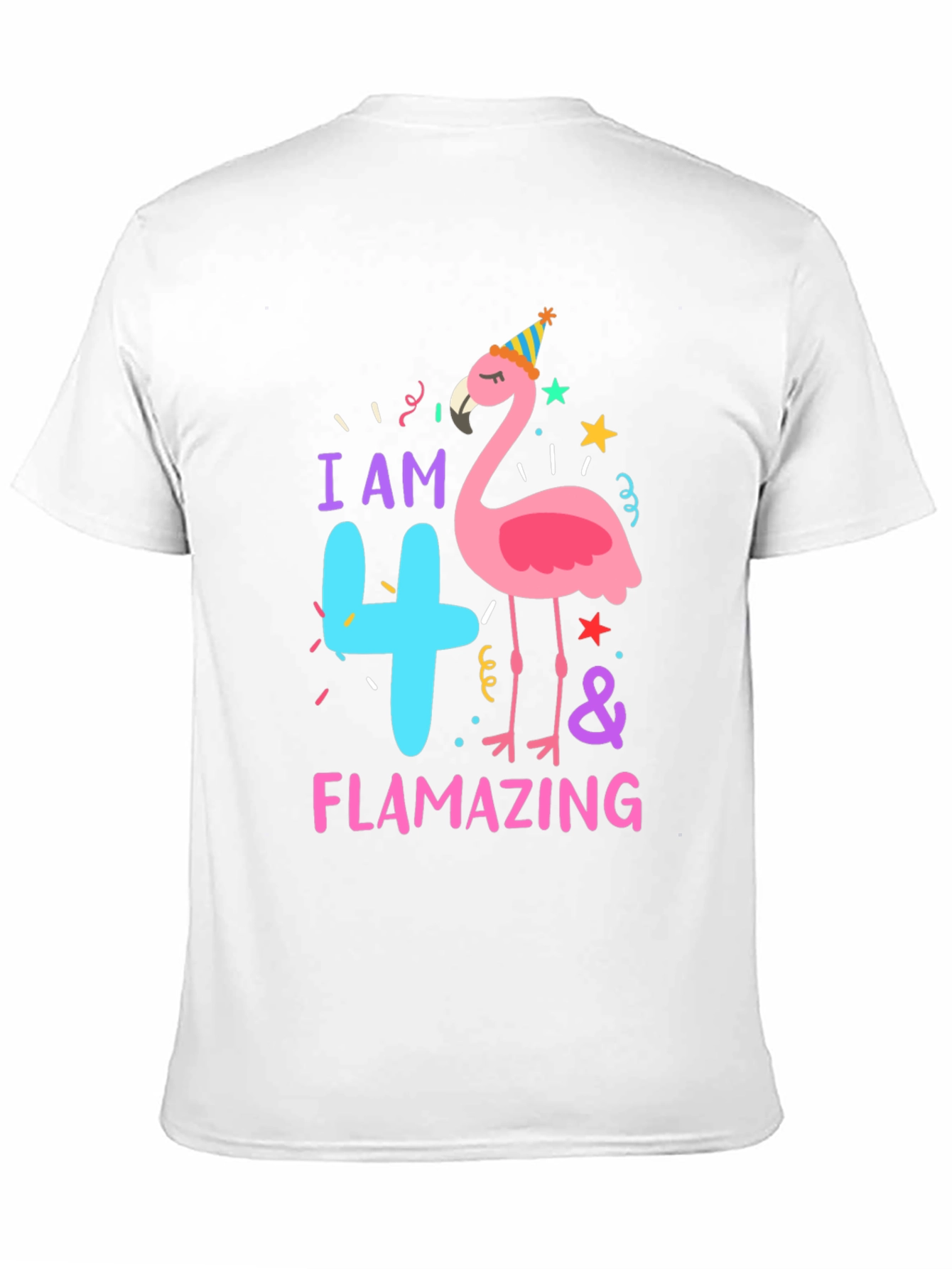 Flamazing 4th Birthday Flamingo T-Shirt