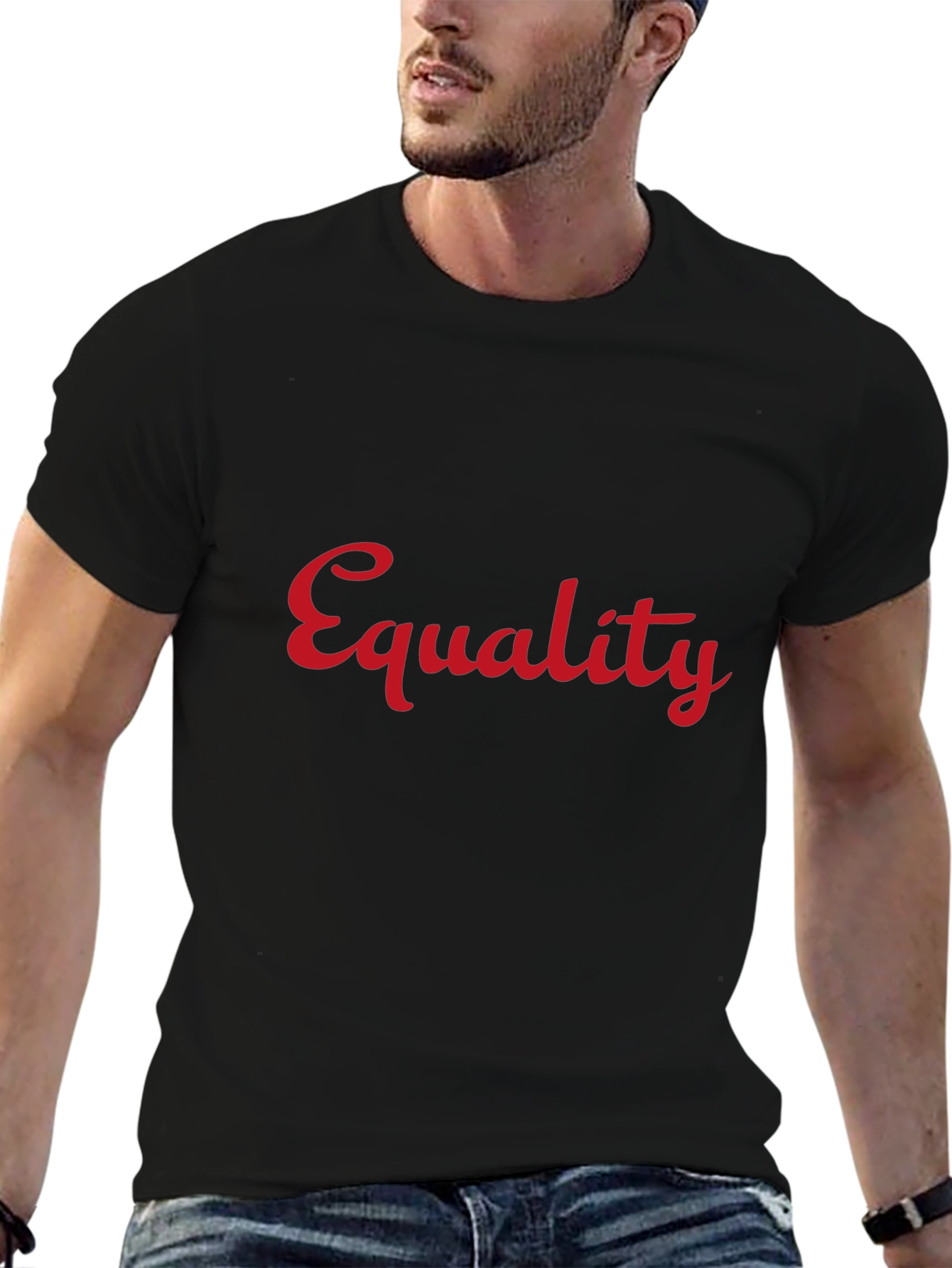 Equality Graphic Tee - Black Crew Neck