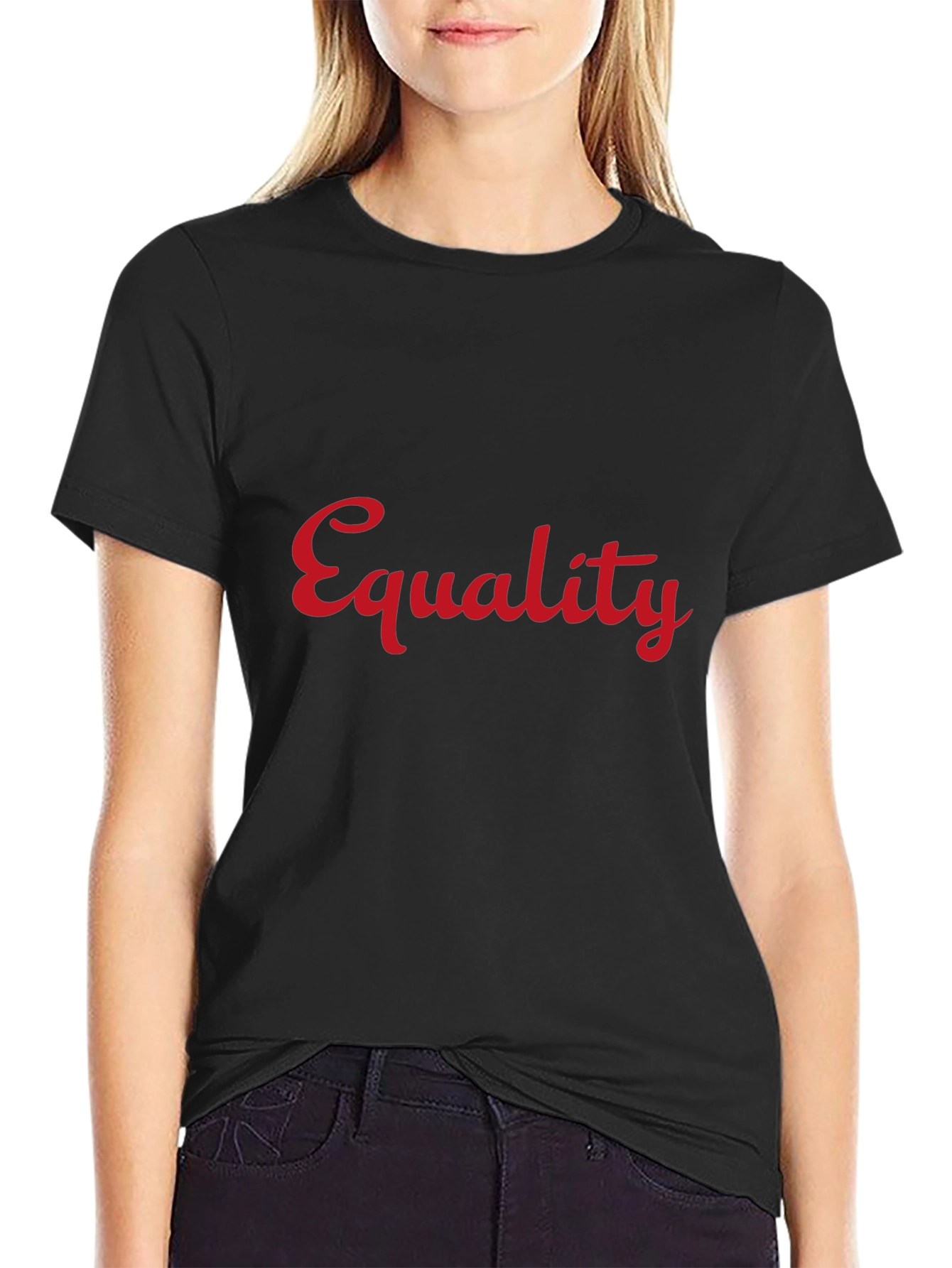 Equality Graphic Tee - Black Crew Neck