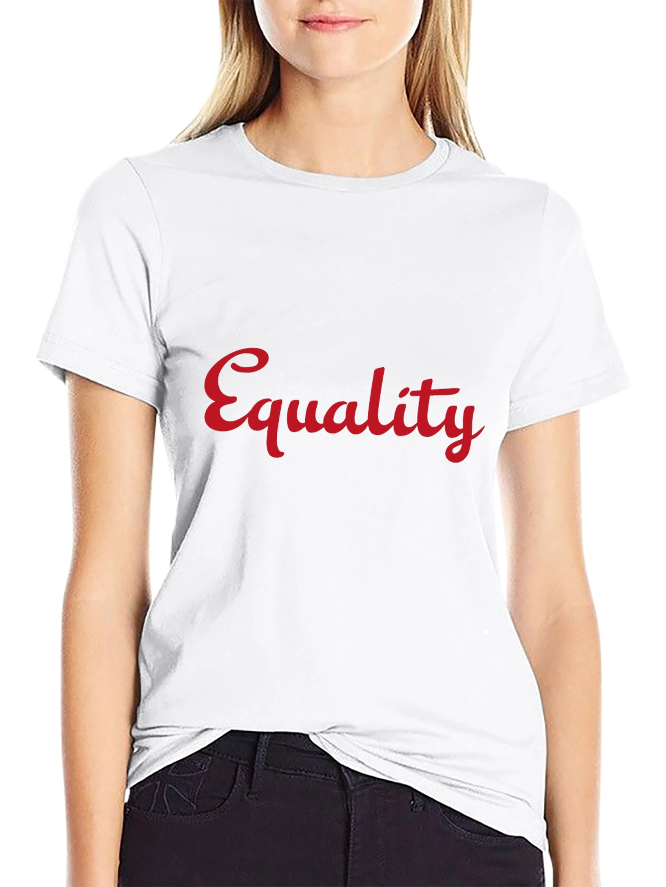 Equality Graphic Tee - Black Crew Neck