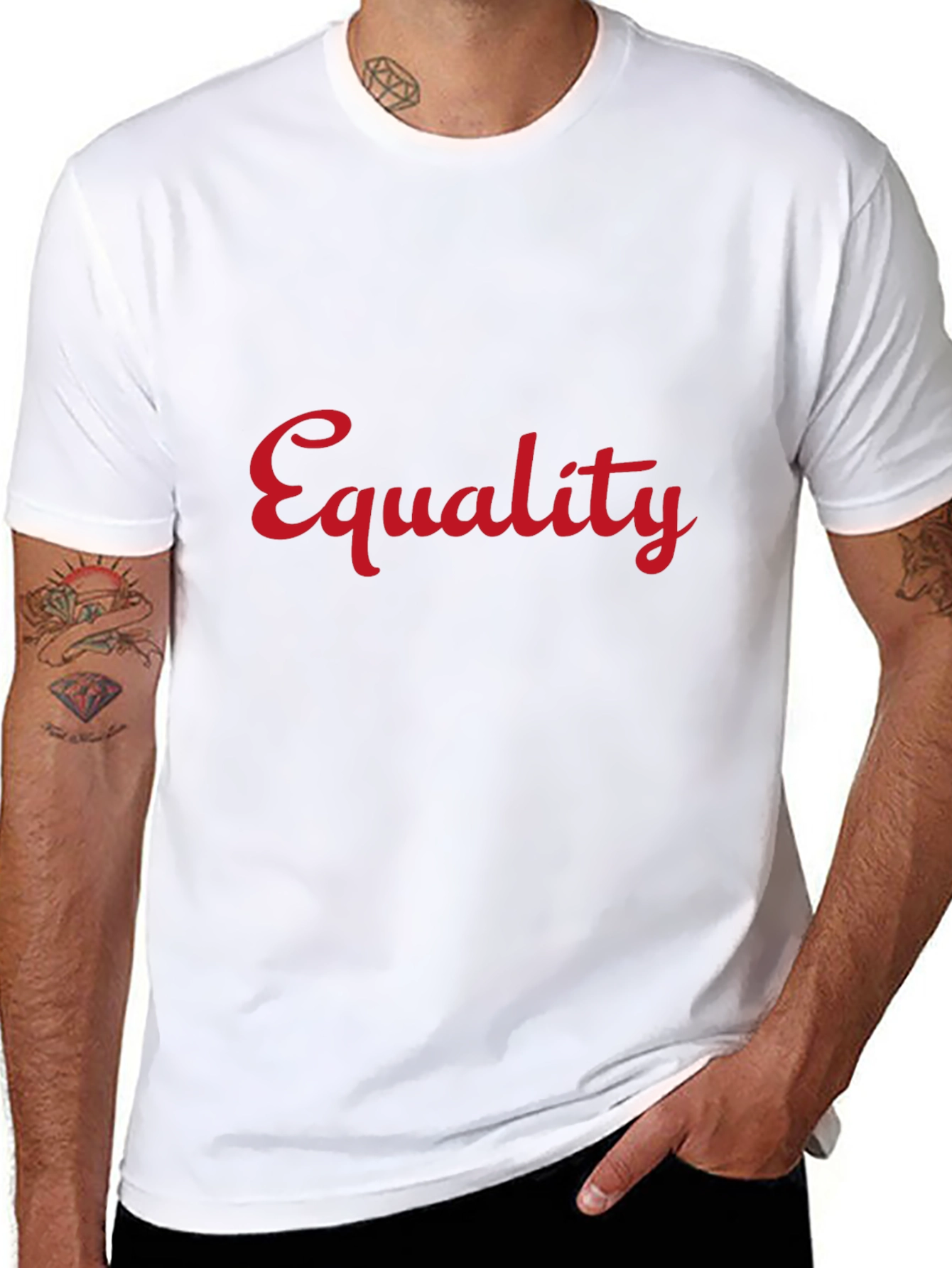 Equality Graphic Tee - Black Crew Neck
