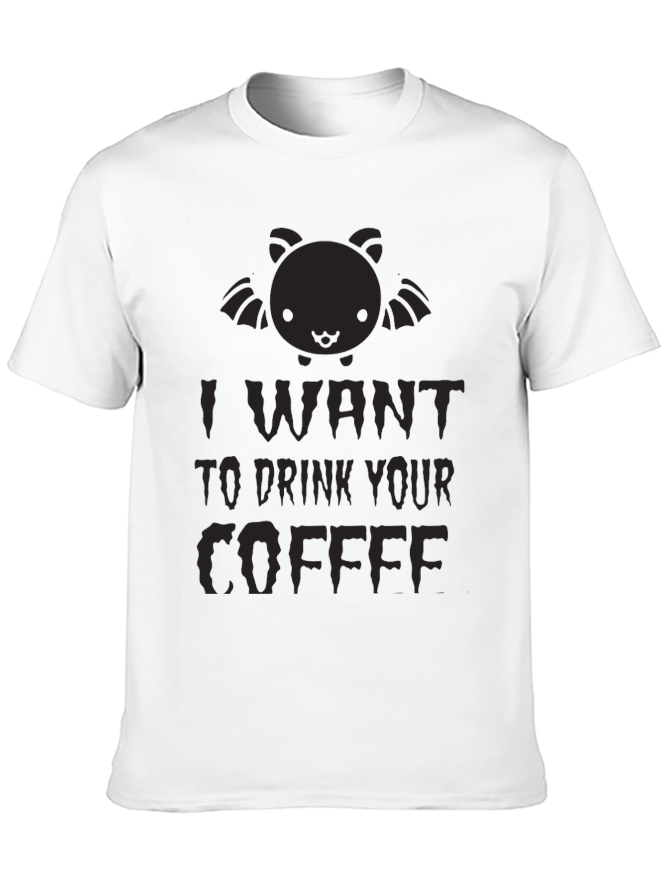 I Want to Drink Your Coffee Bat Graphic Tee