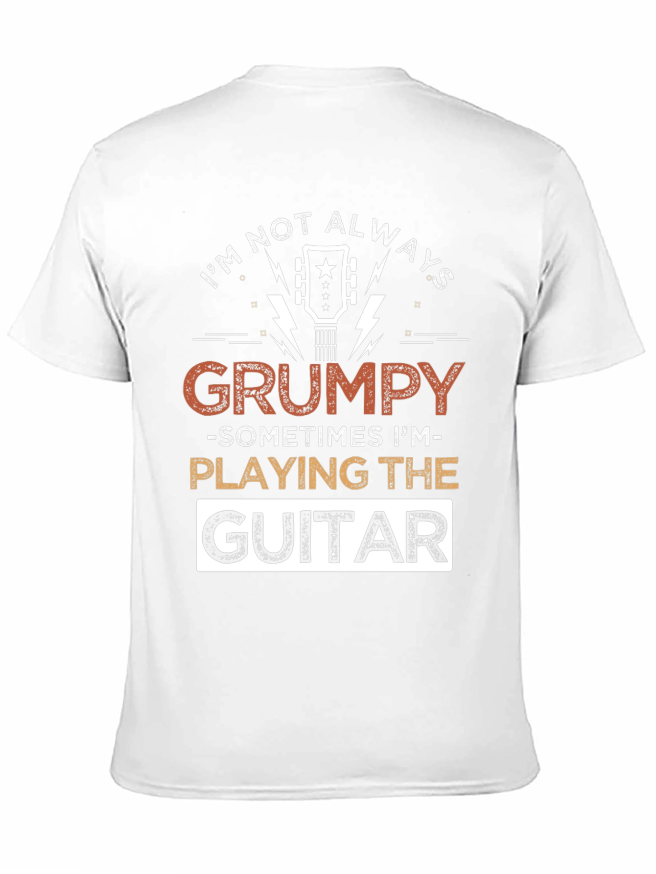Grumpy Guitar Player T-Shirt - Music Lover Tee
