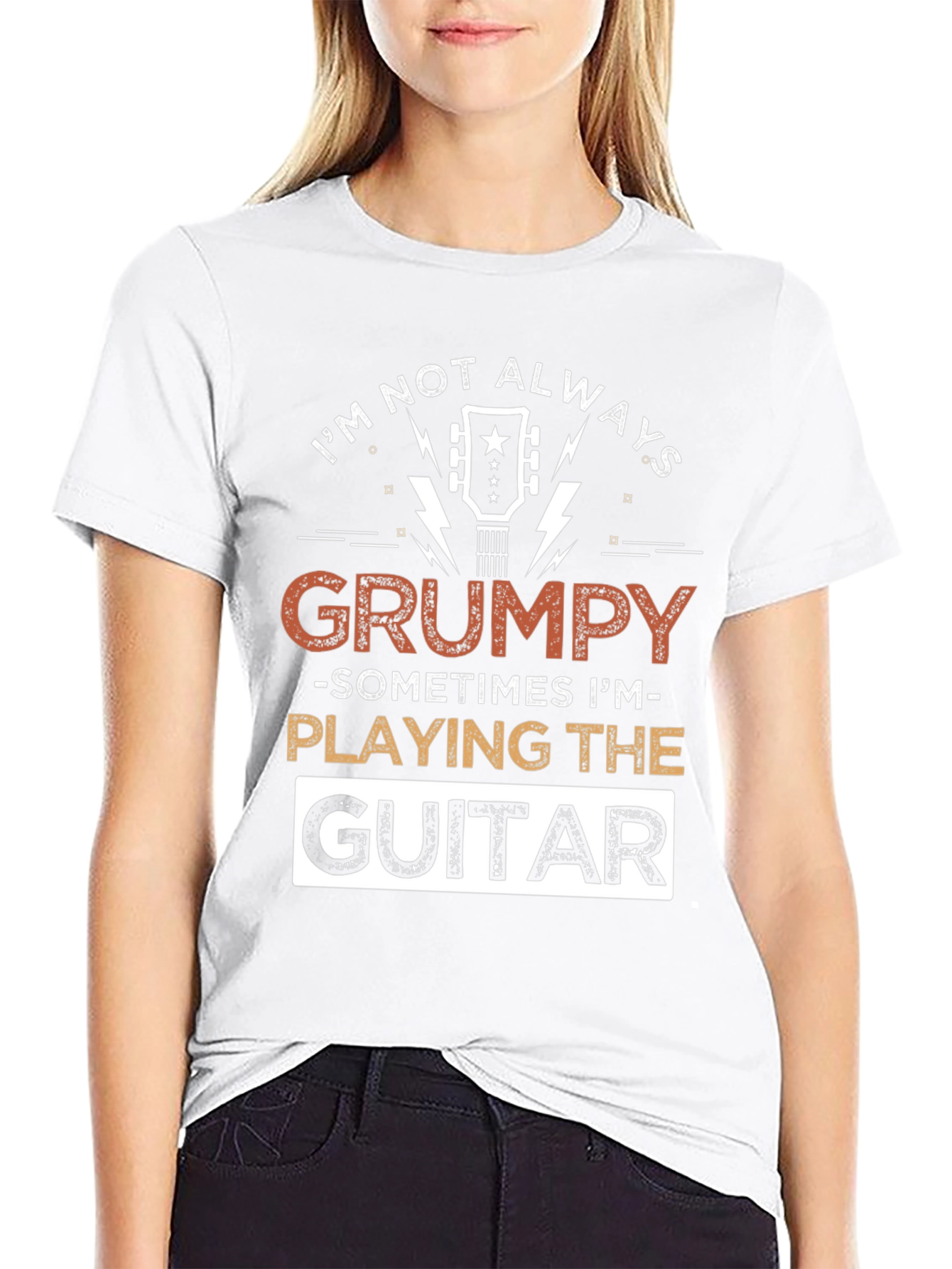 Grumpy Guitar Player T-Shirt - Music Lover Tee