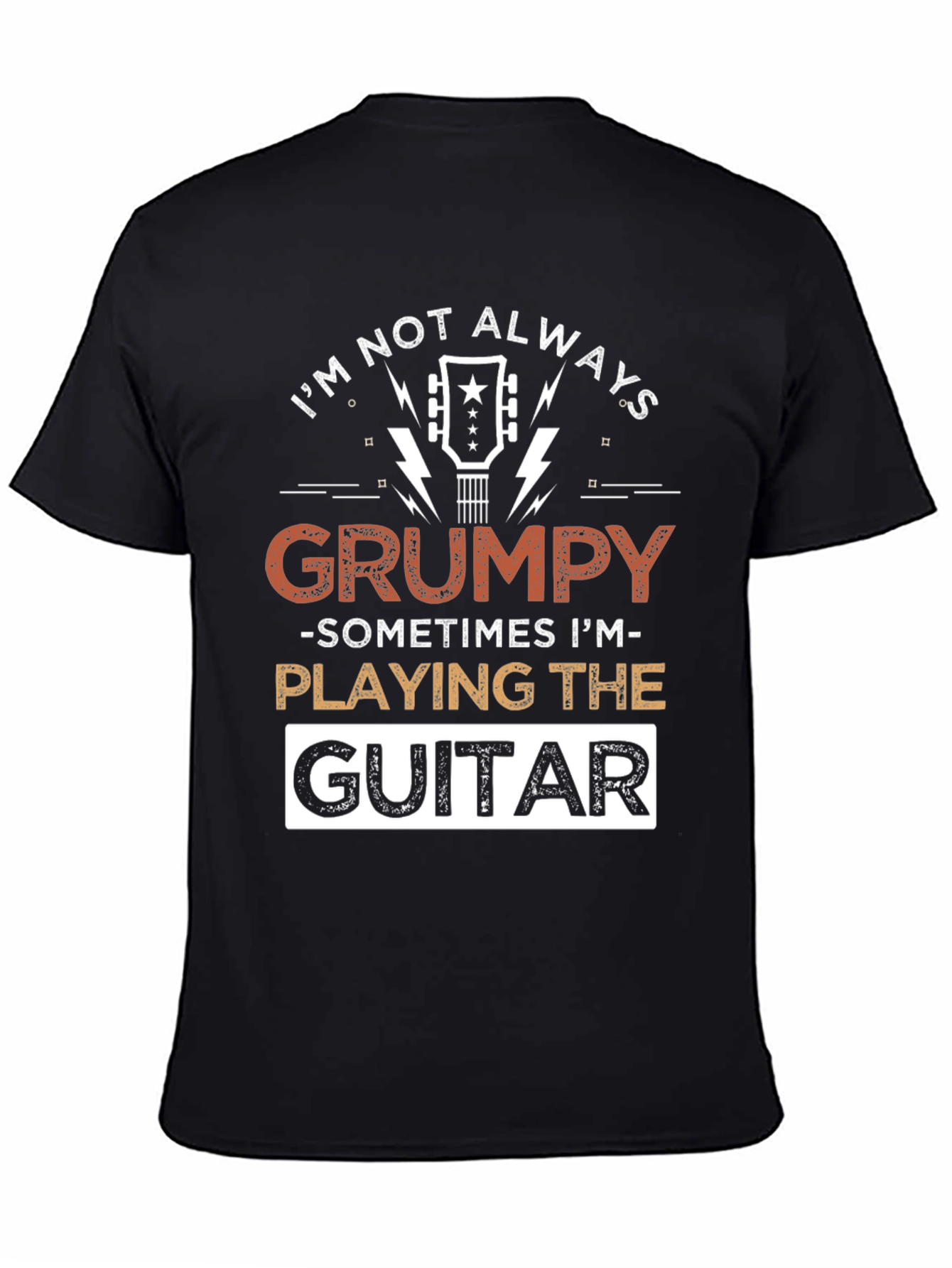 Grumpy Guitar Player T-Shirt - Music Lover Tee