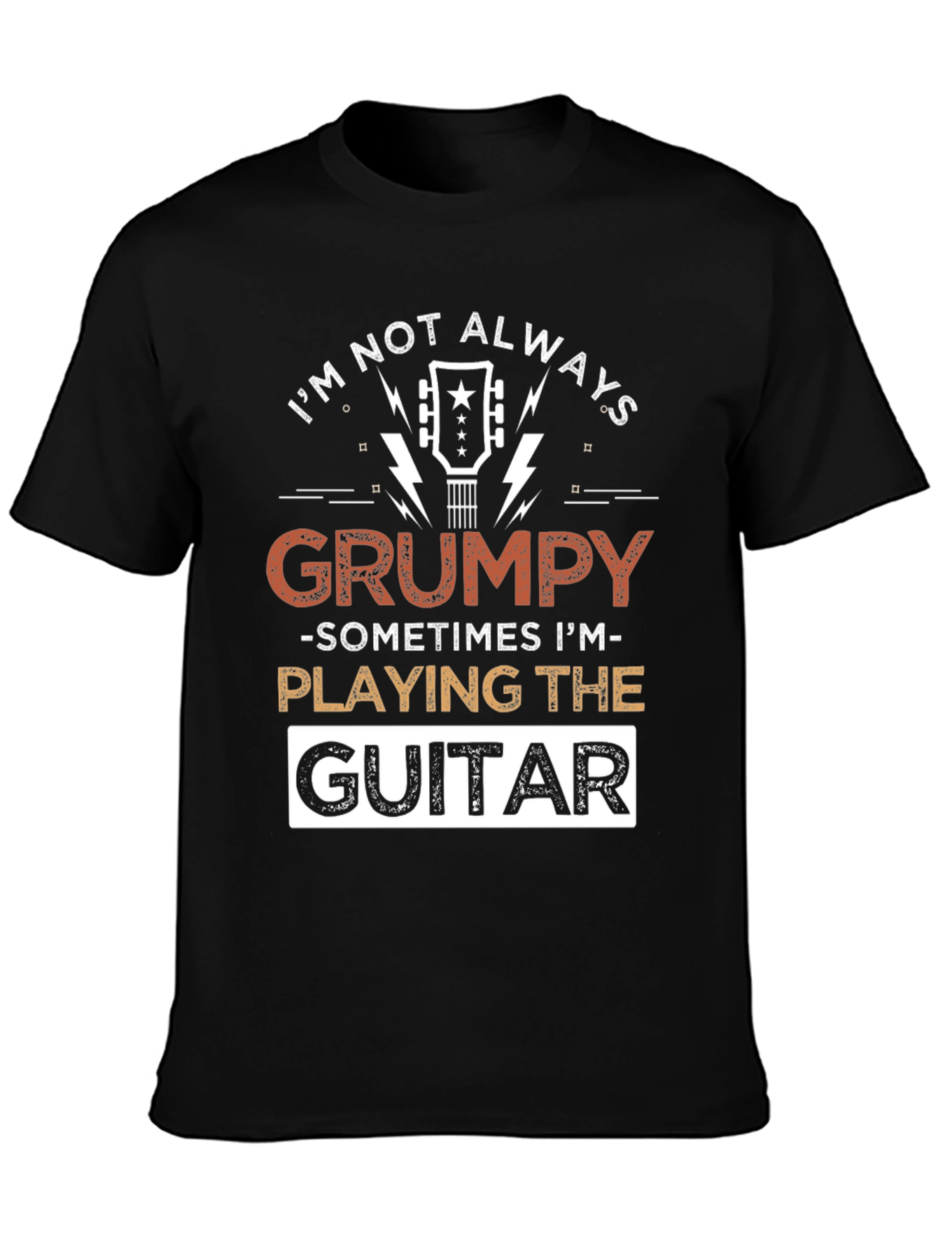 Grumpy Guitar Player T-Shirt - Music Lover Tee