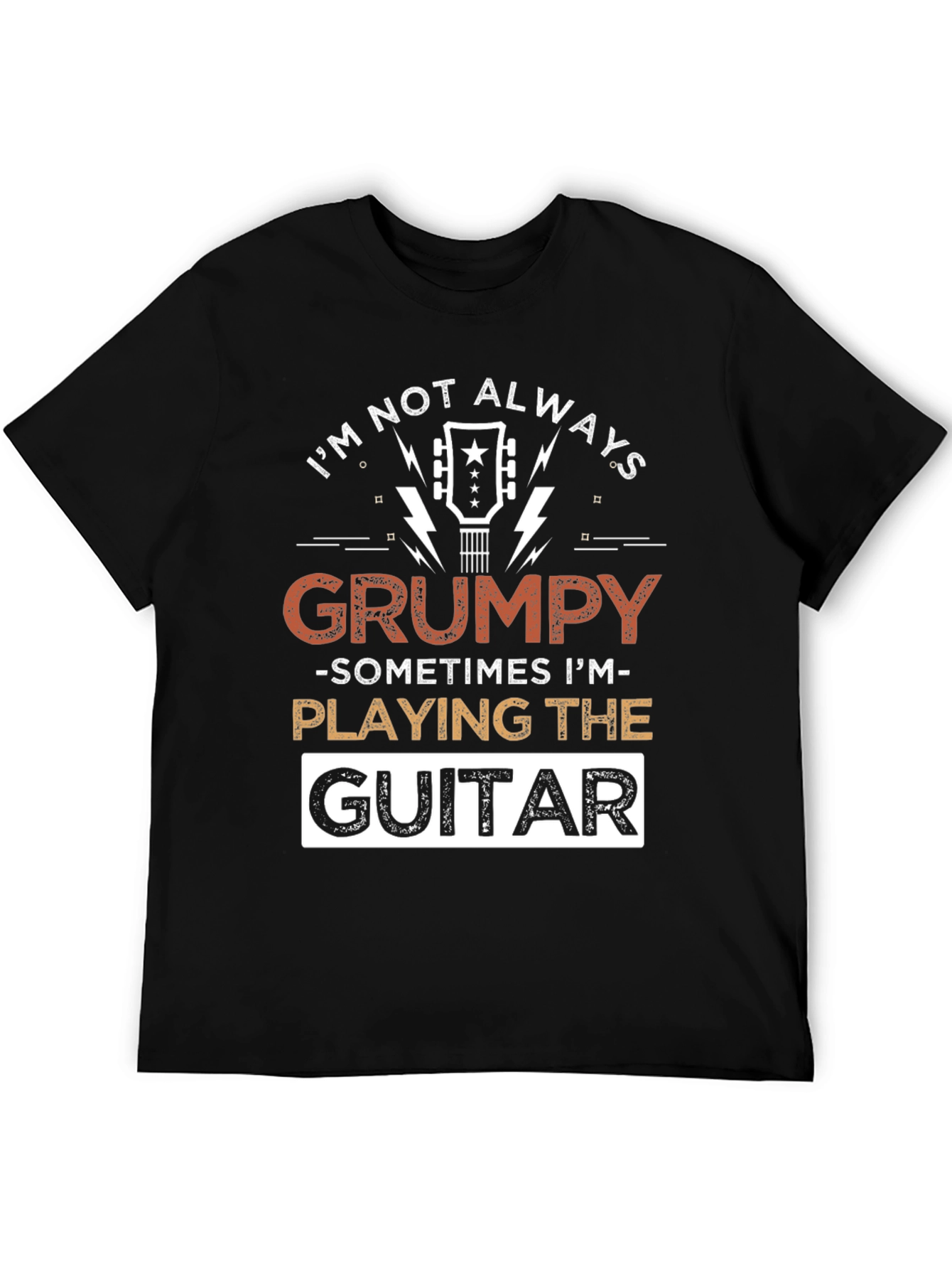 Grumpy Guitar Player T-Shirt - Music Lover Tee